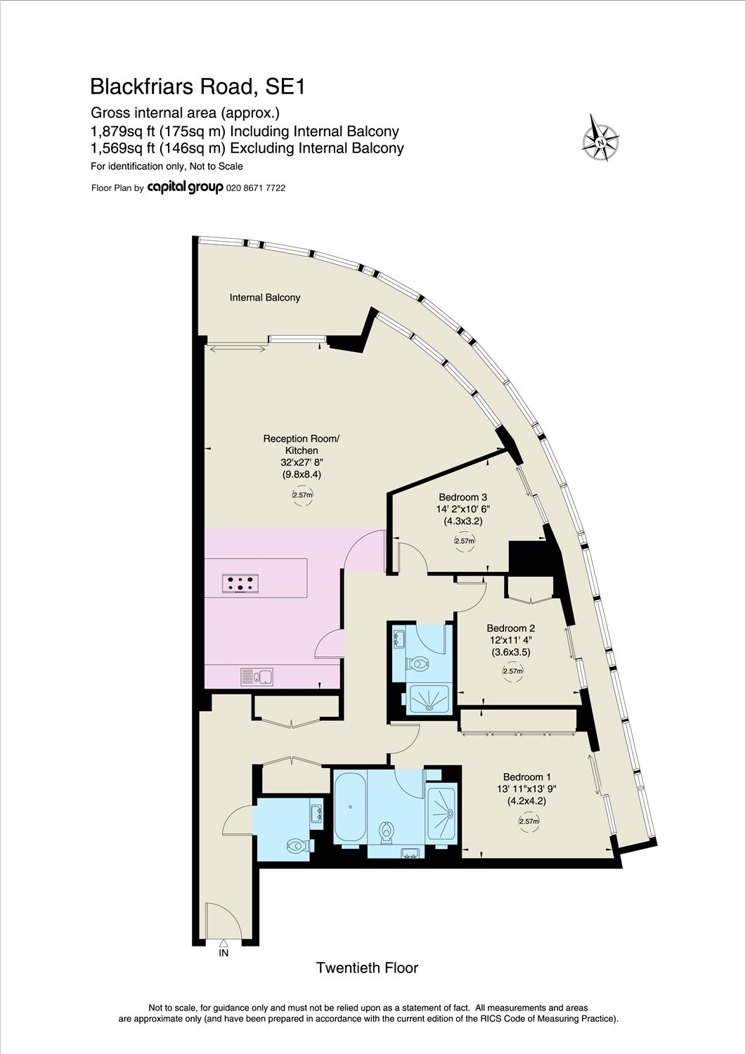 3 Bedrooms Flat for sale in One Blackfriars, 1-6 Blackfriars Road, London SE1