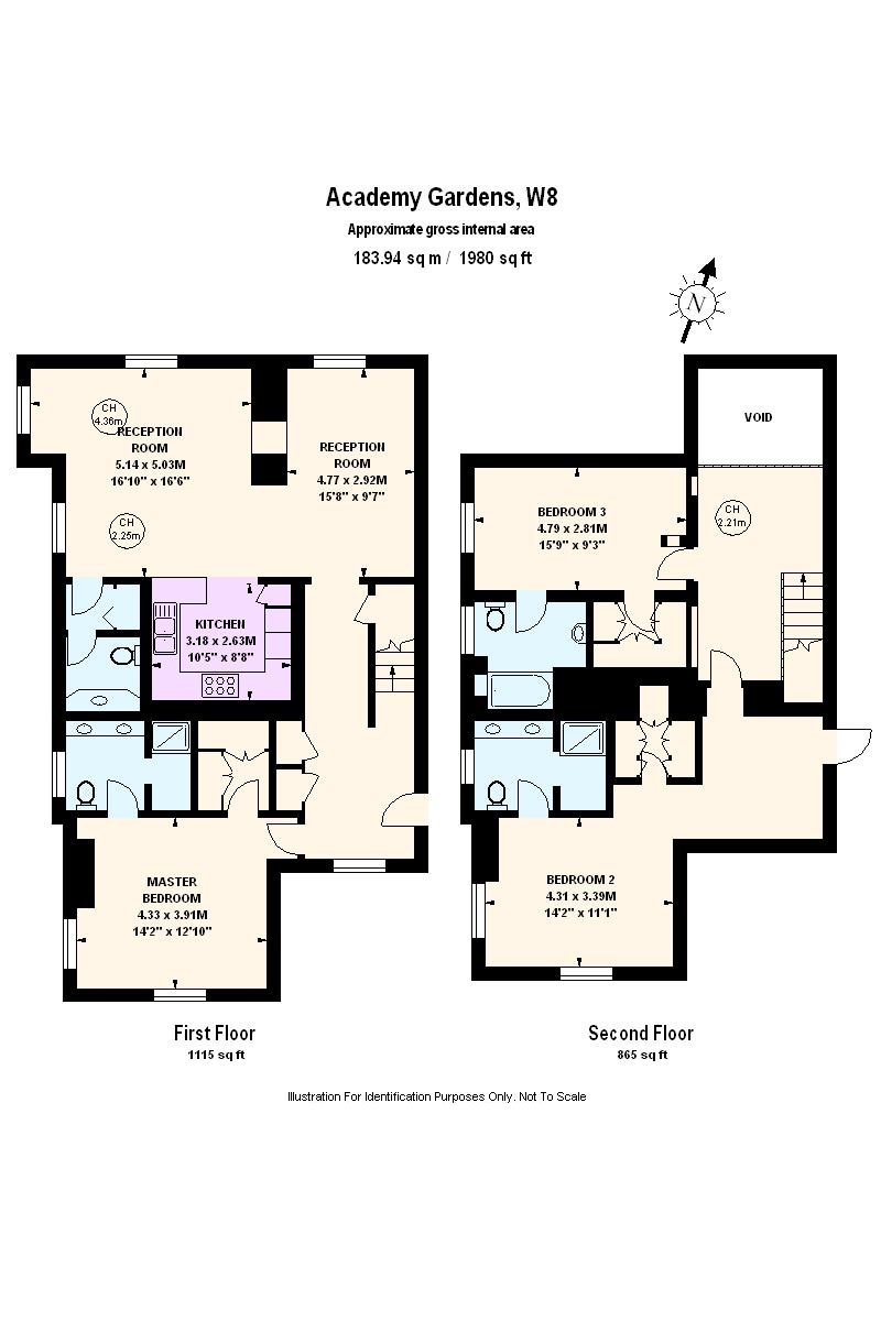 3 Bedrooms Flat for sale in Academy Gardens, Duchess Of Bedfords Walk, Kensington W8