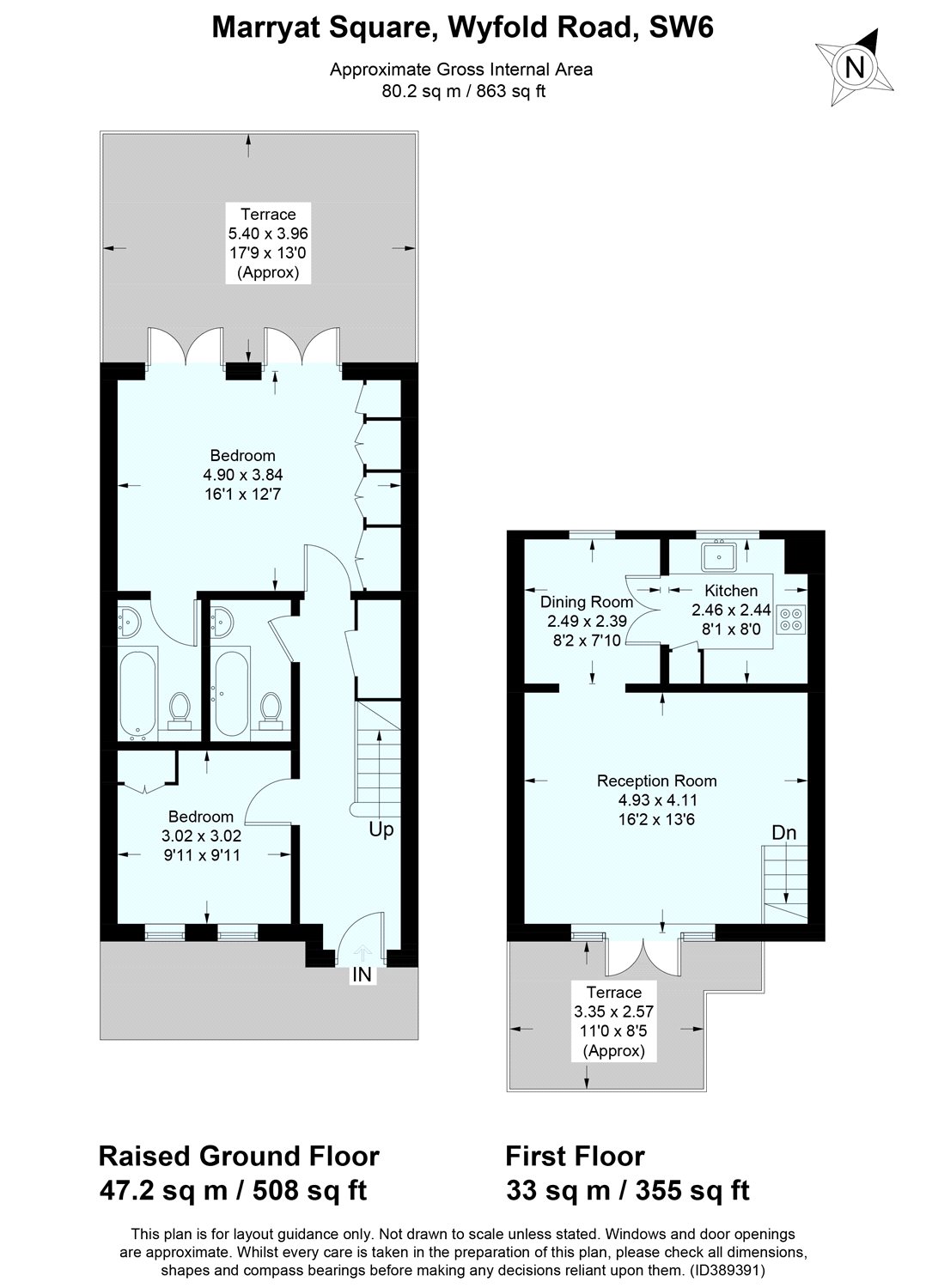 2 Bedrooms Mews house to rent in Marryat Square, Wyfold Road, London SW6