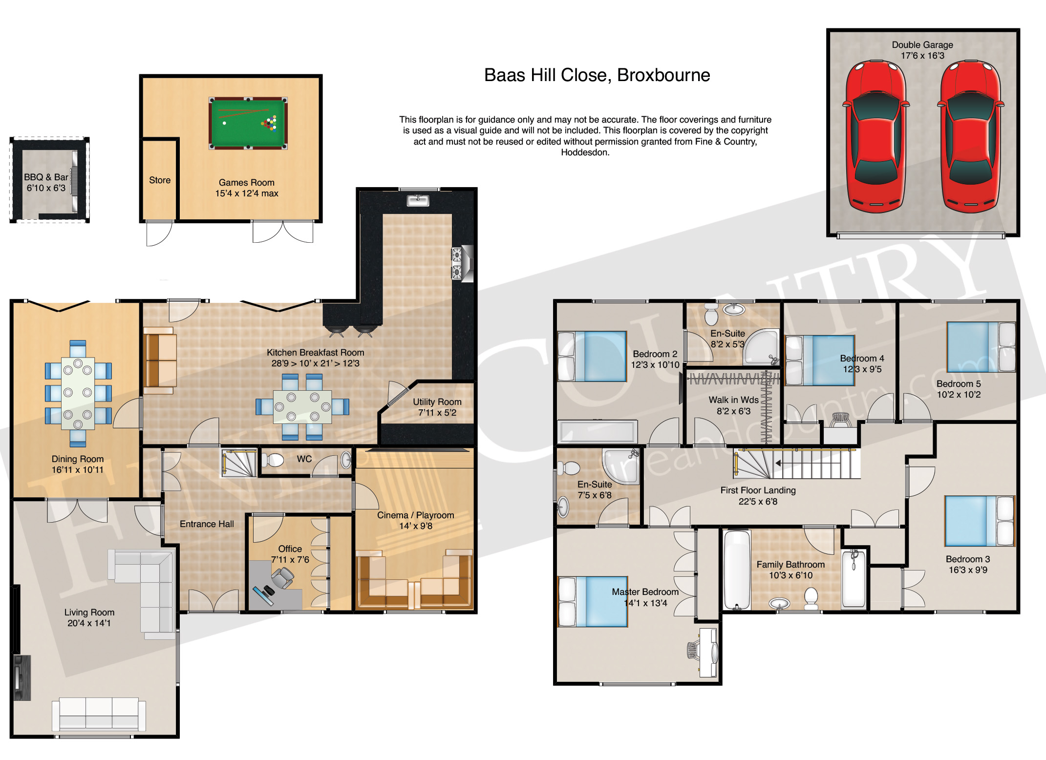 5 Bedrooms Villa for sale in Baas Hill Close, Hoddesdon, Broxbourne EN11