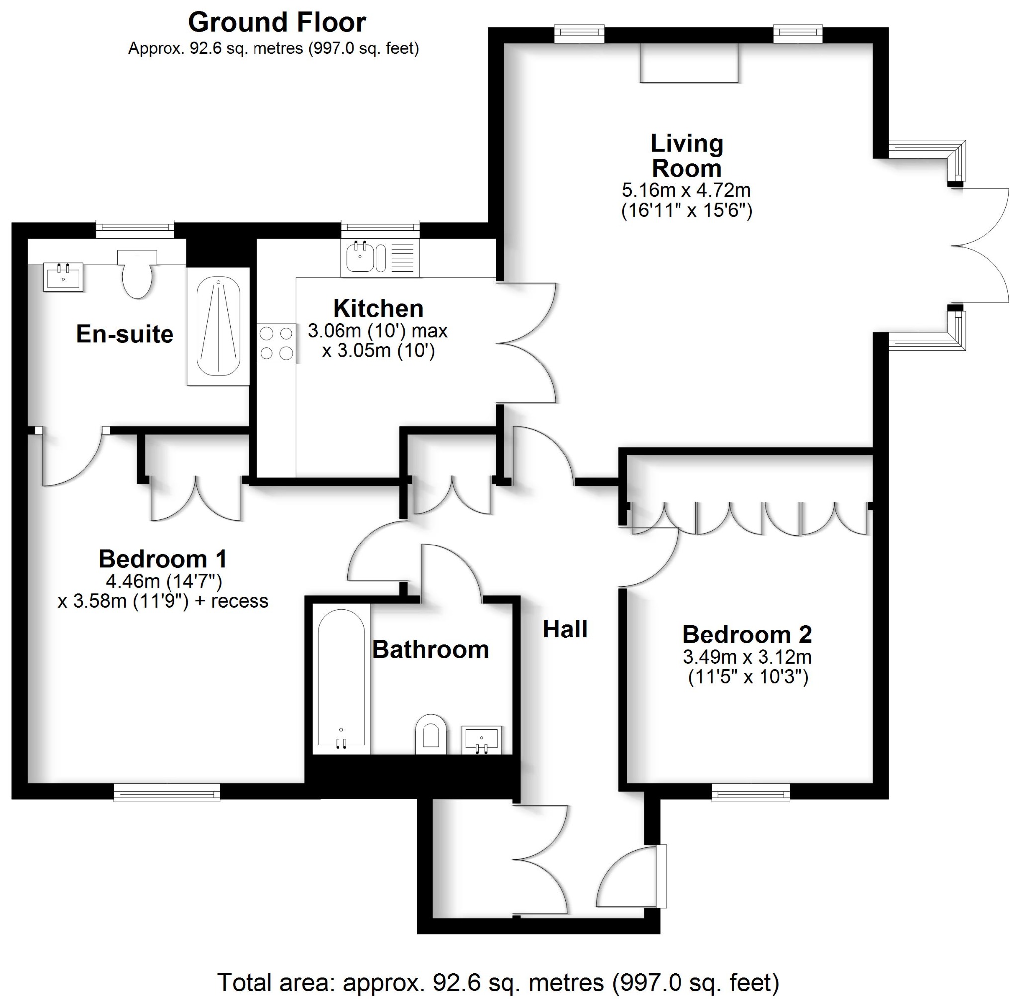 5 Gilman Court, Bishopstoke Park Retirement Village floorplan