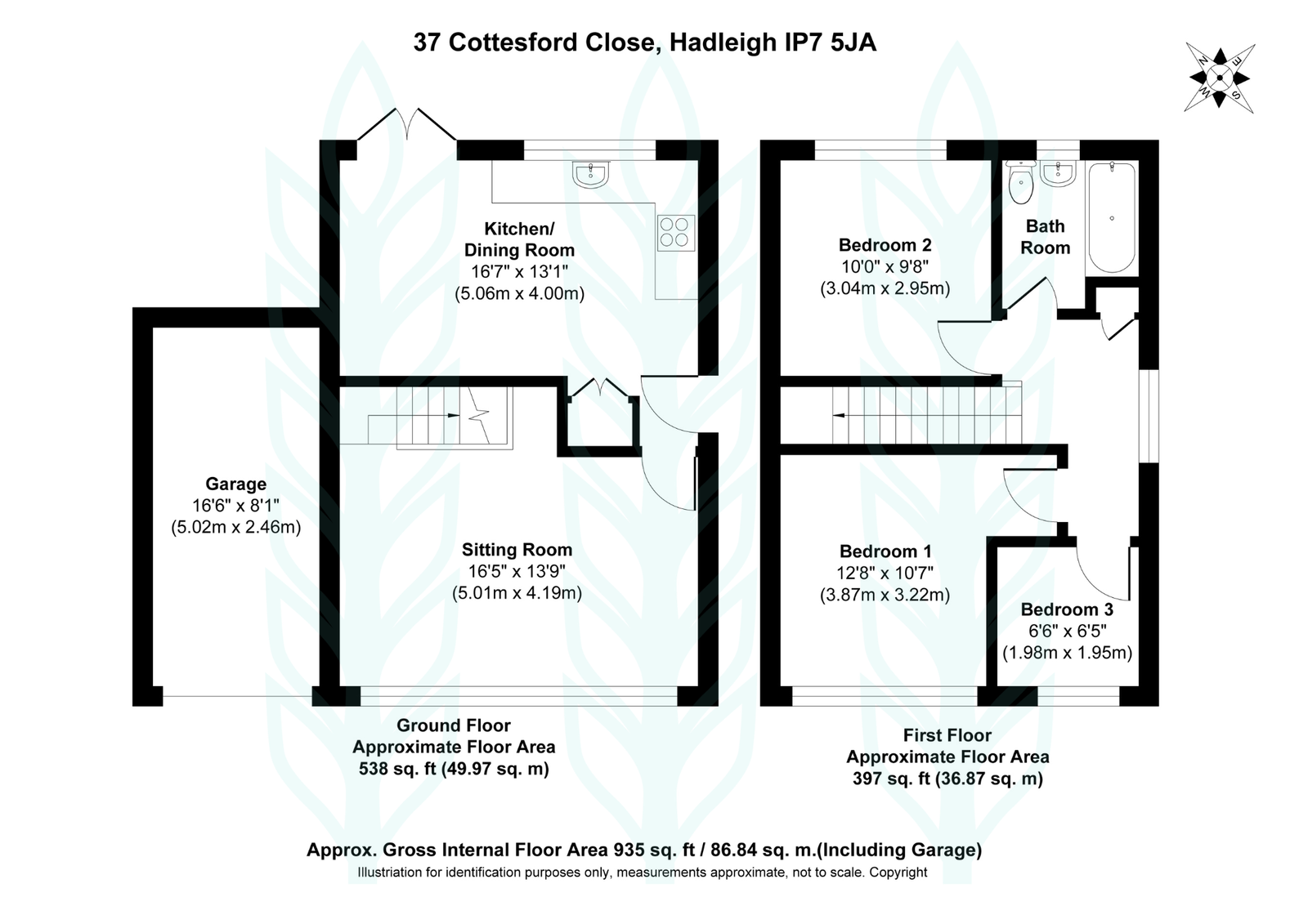 37, Cottesford Close, Ipswich floorplan