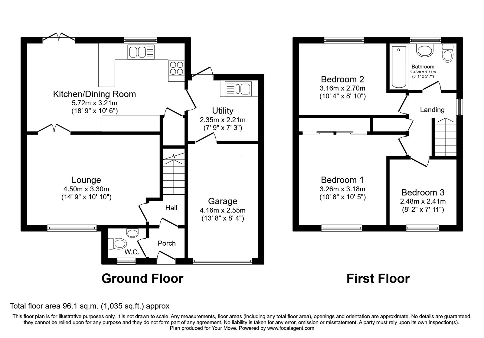 20, Dunster Grove, Staffordshire floorplan