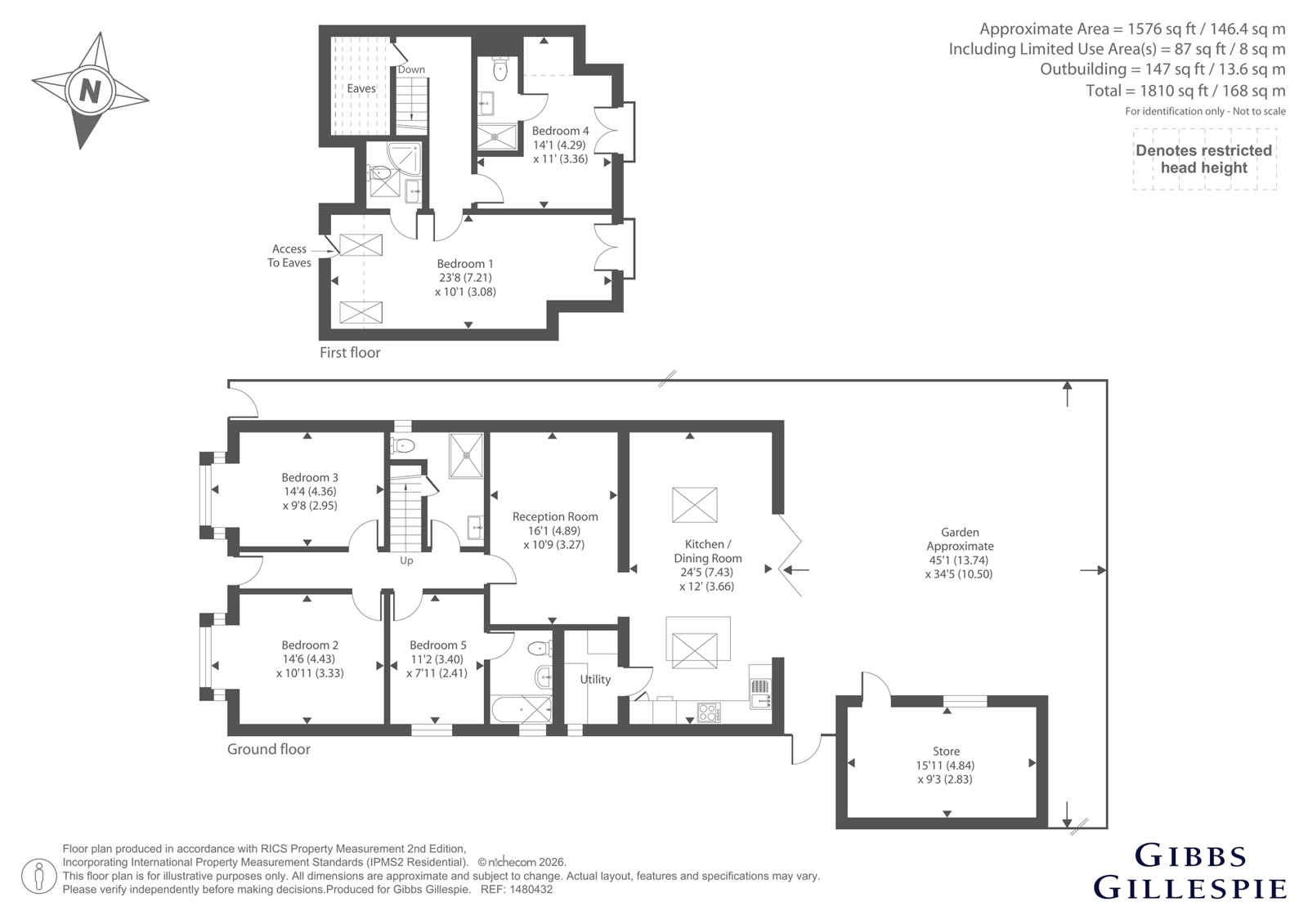 129, Linden Avenue, Ruislip floorplan