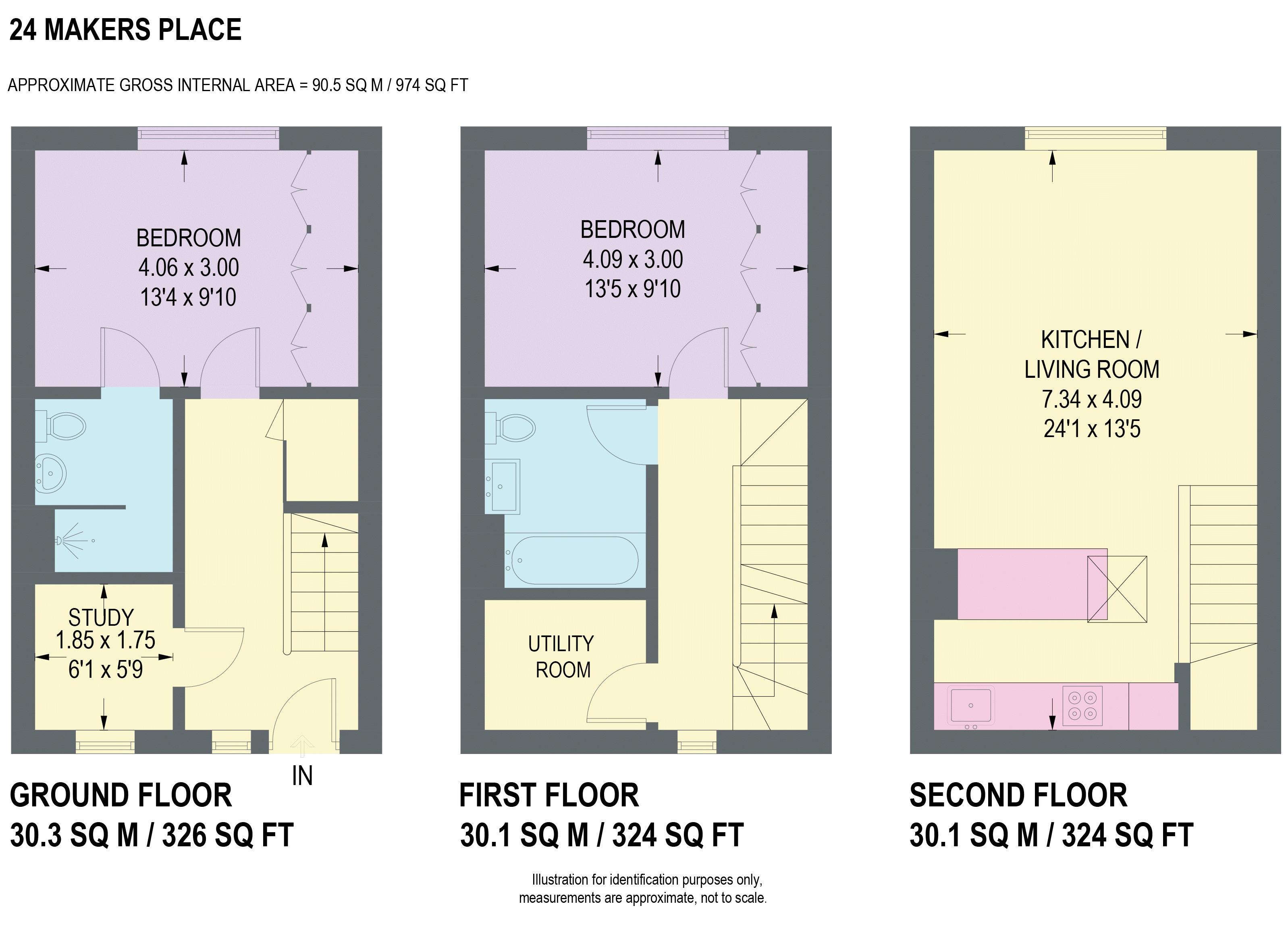 24, Makers Place, Sheffield floorplan