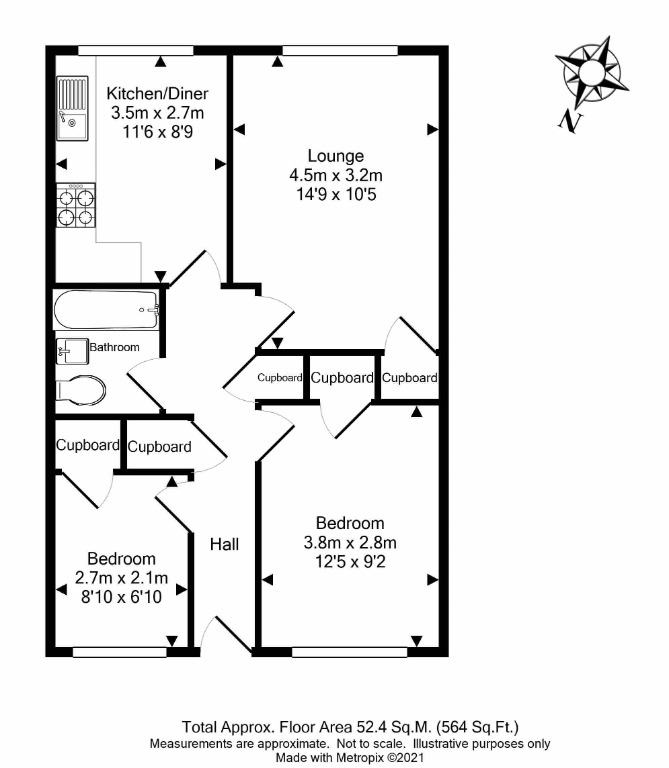 Buckland Parade, Basingstoke RG22, 2 bedroom flat to rent 64607767