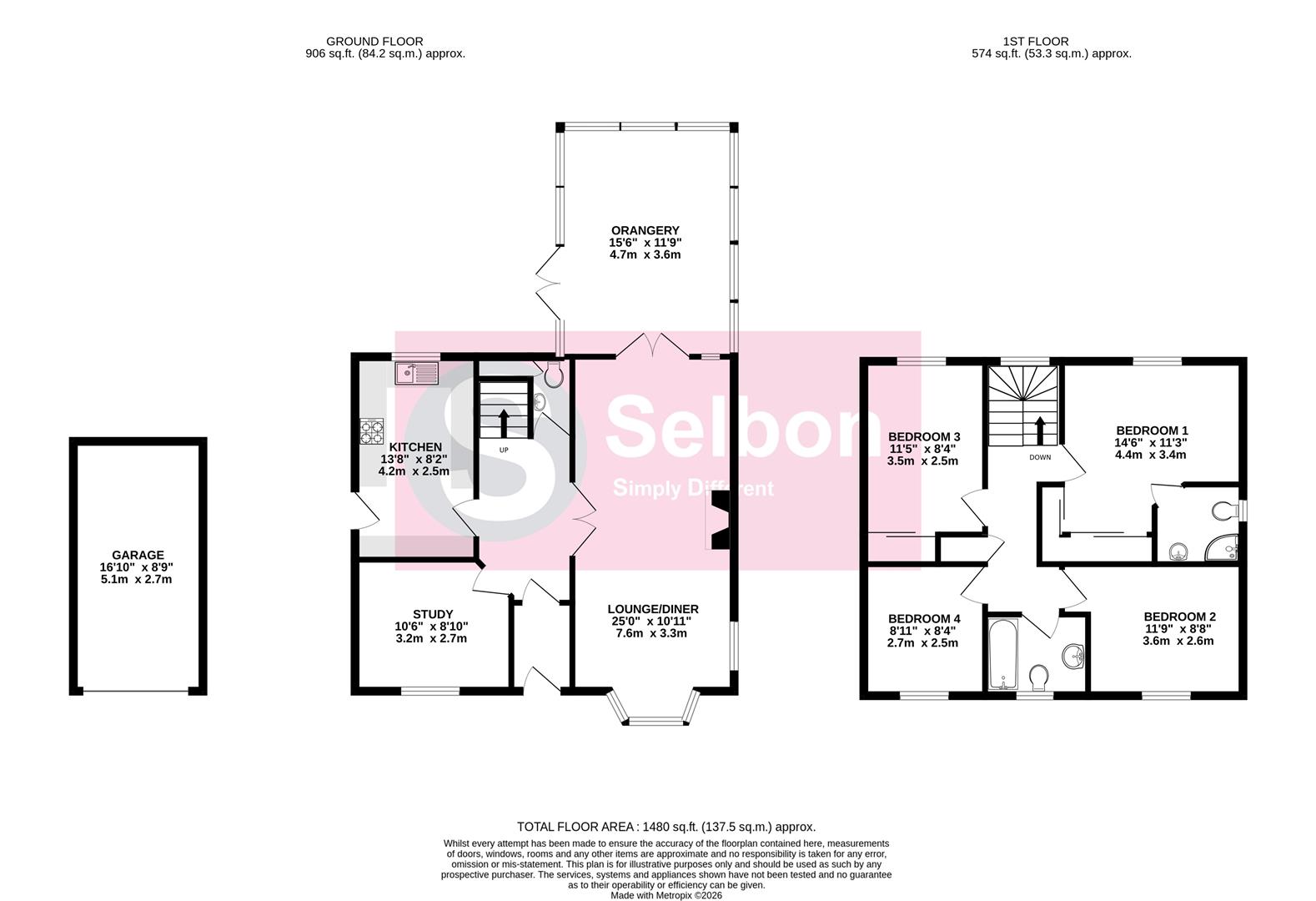 7, Winchcombe Close, Fleet floorplan