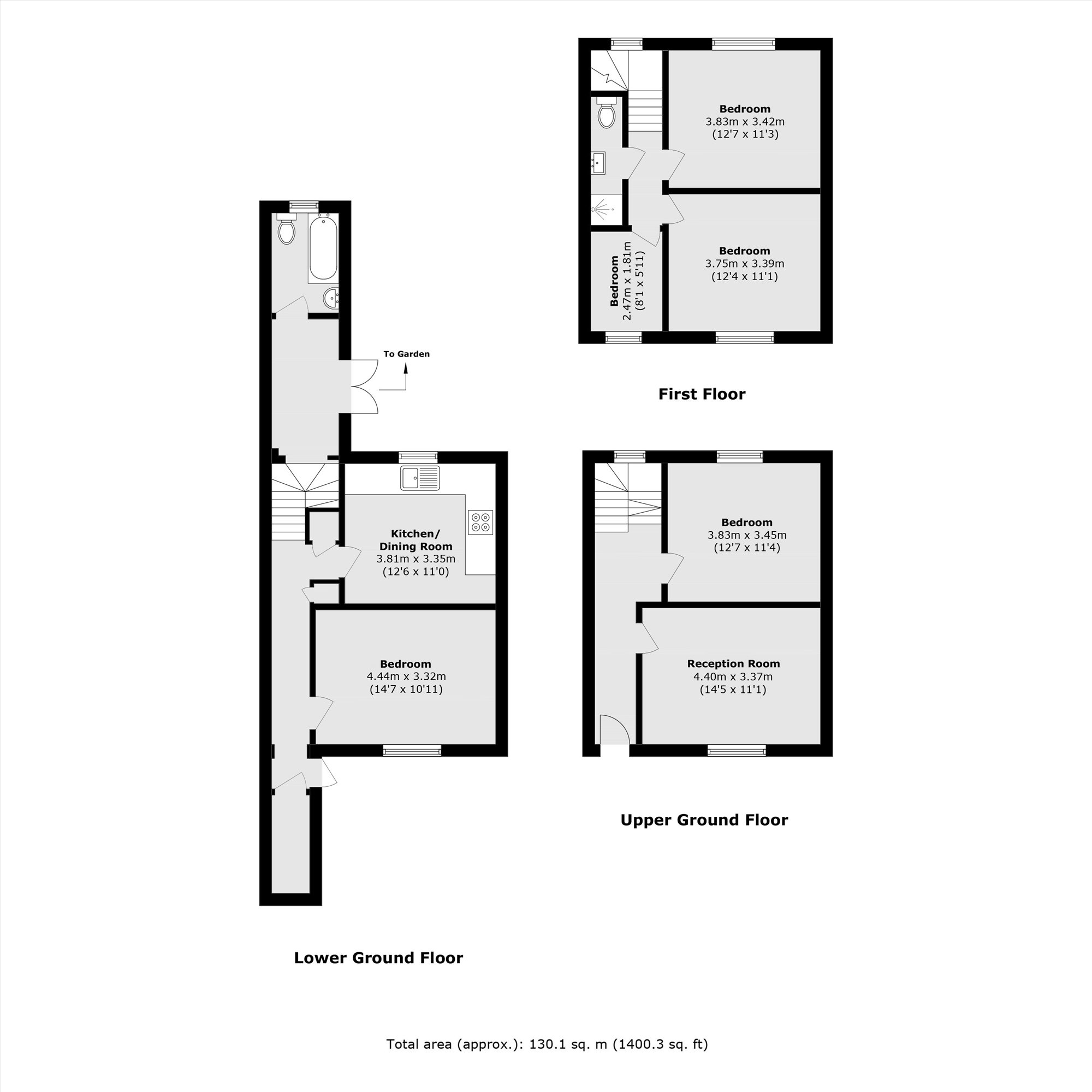 171, Cator Street, London floorplan