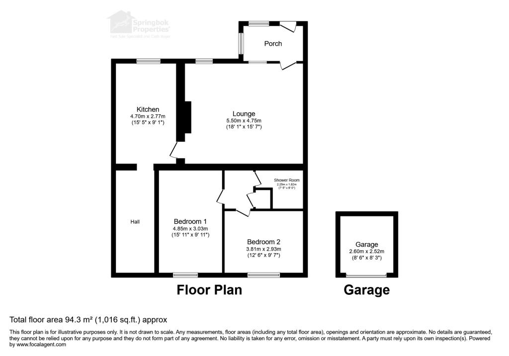 Chattanooga Cottage, 3 Tai Newydd, Gwalchmai floorplan