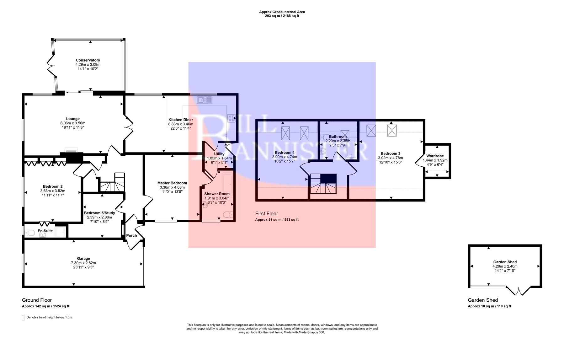 Monterey, Tehidy Road, Camborne floorplan