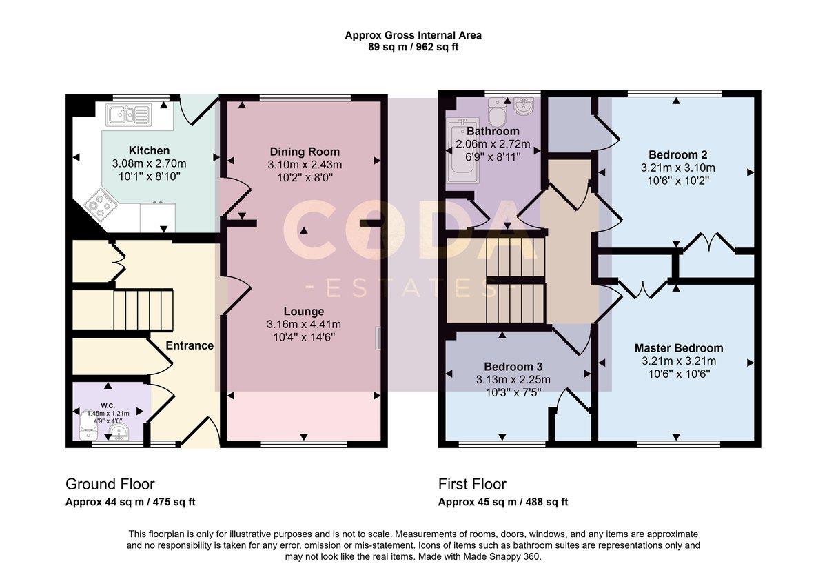 23, Clarinda Court, Glasgow floorplan