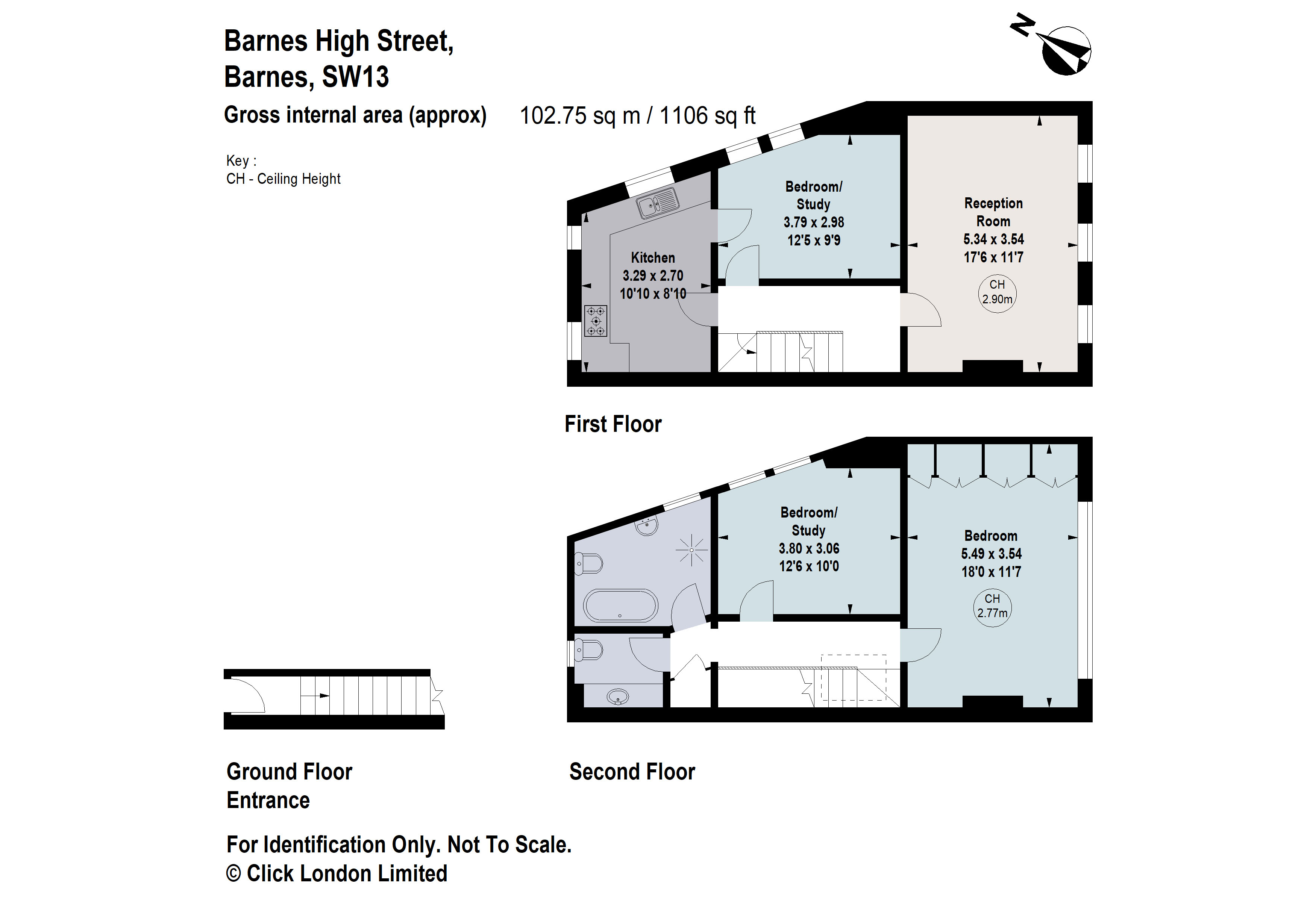 52A, Barnes High Street, London floorplan