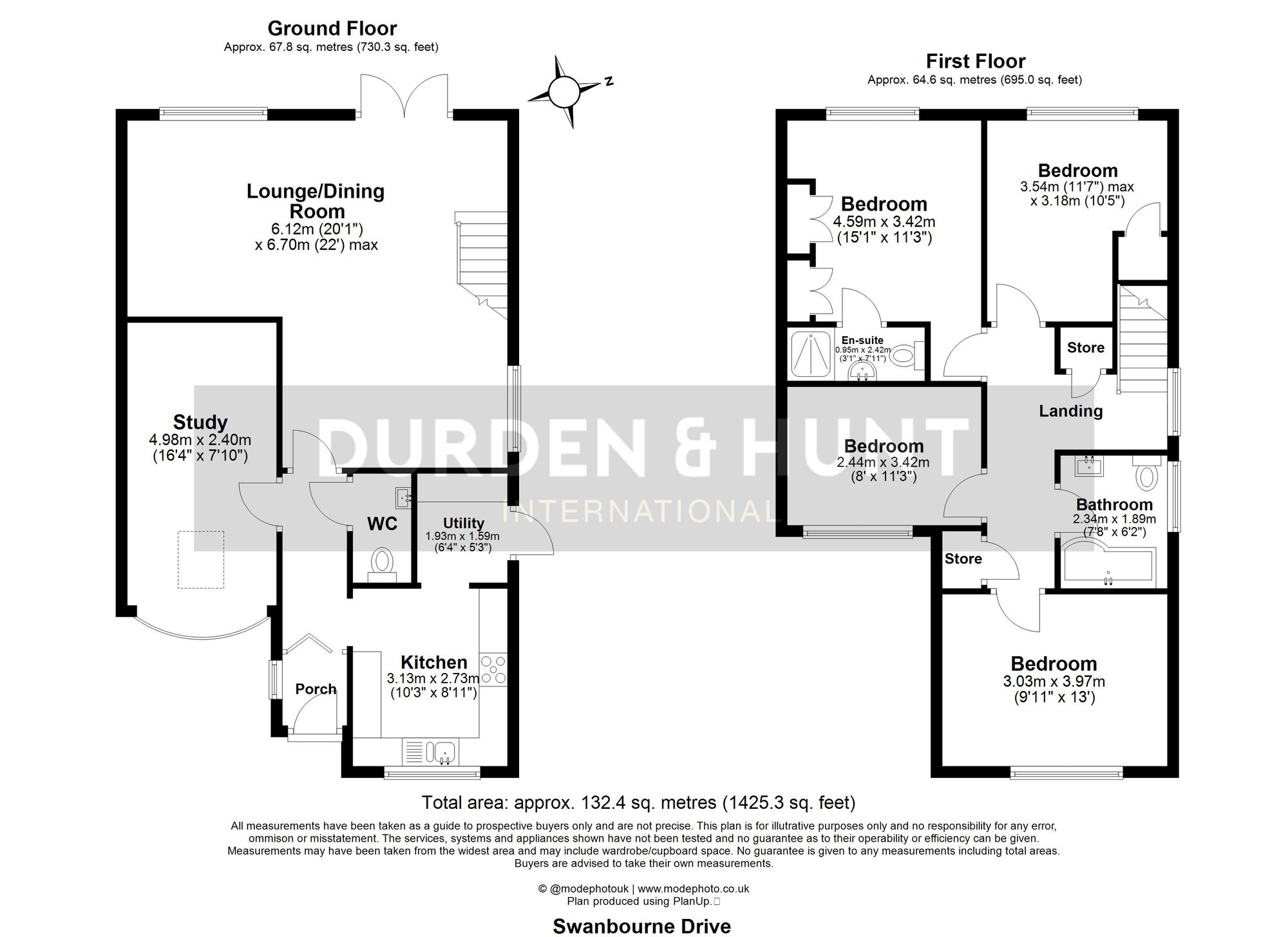 136 Swanbourne Drive, Hornchurch floorplan