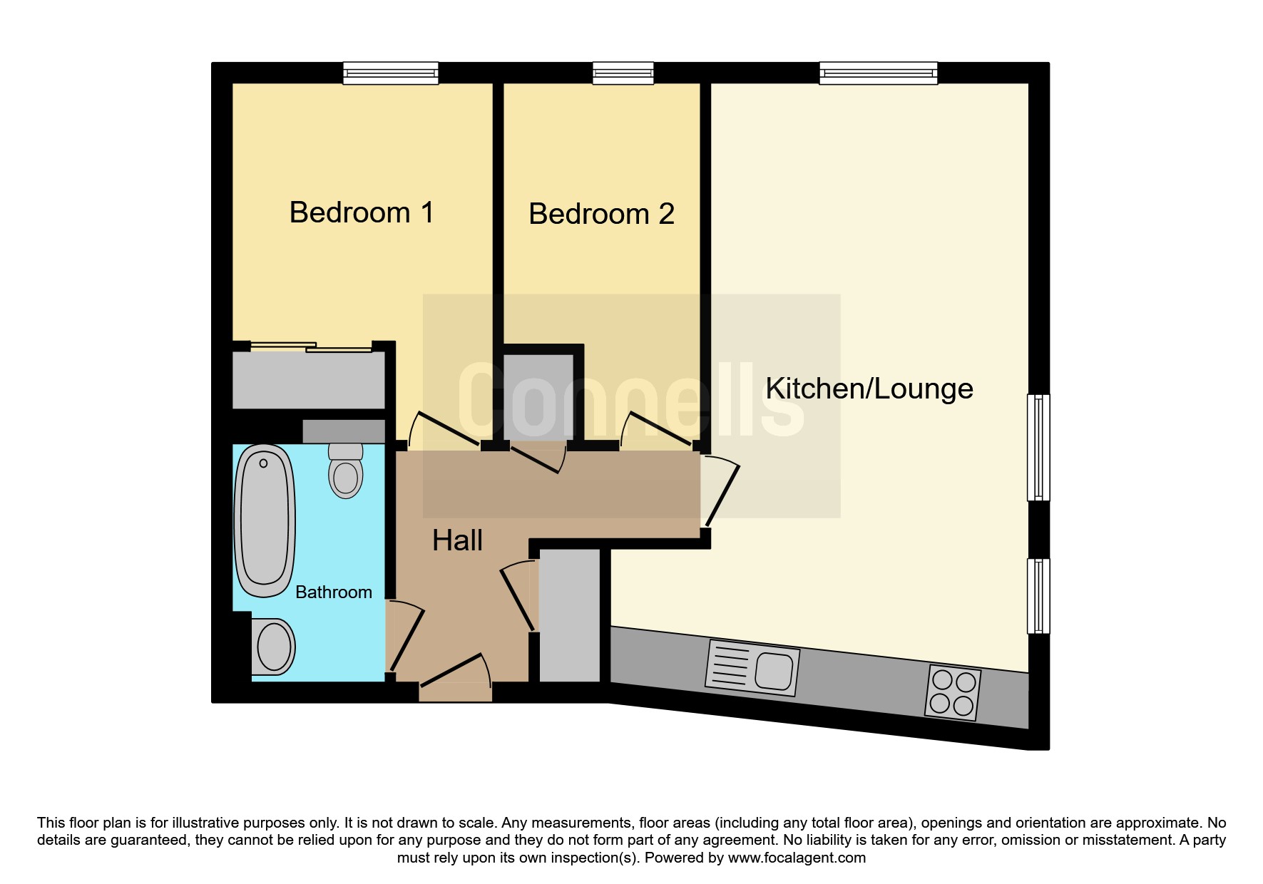 Flat 4, 42, Eastern Crescent, Chelmsford floorplan