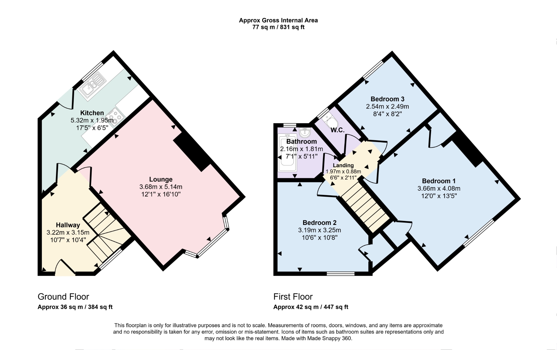 99, Lincoln Road, Skegness floorplan