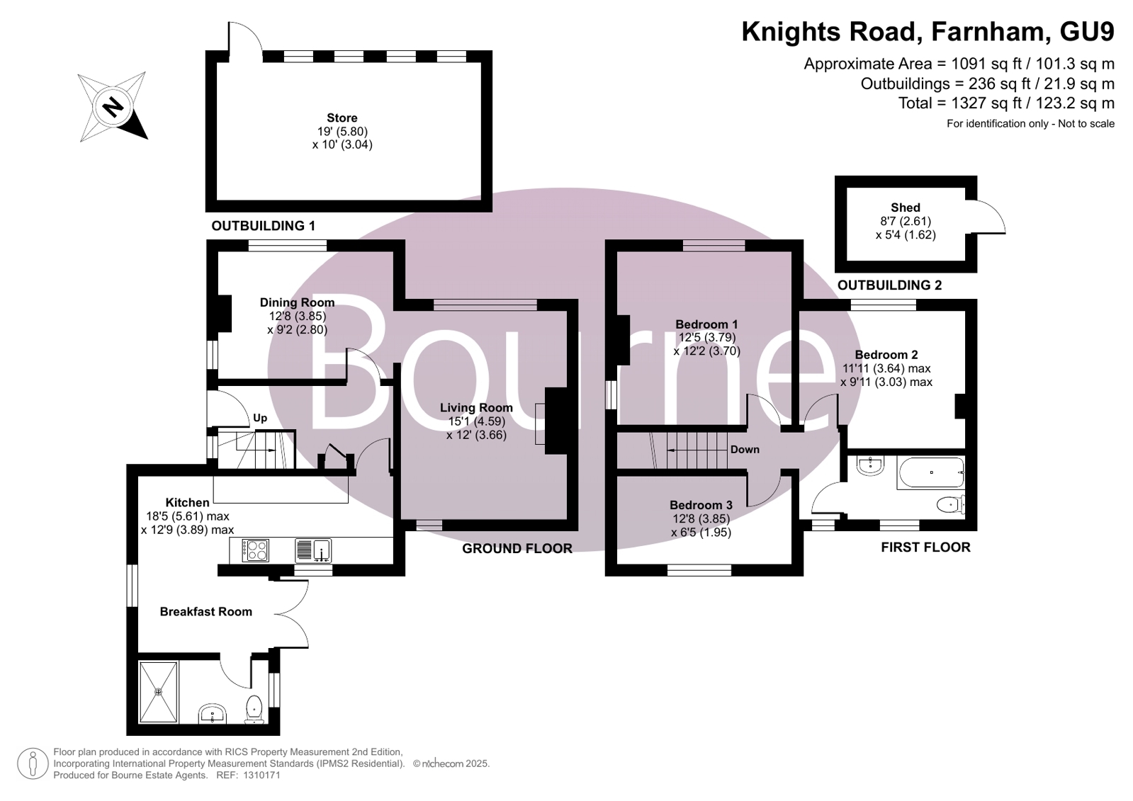 3, Knights Road, Farnham floorplan