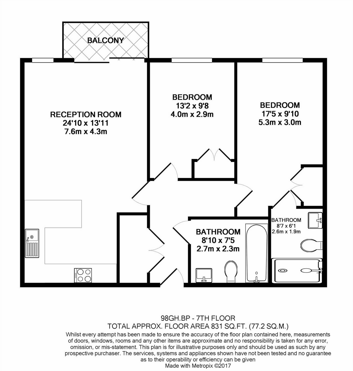 2 Bedrooms Flat for sale in Goldhawk House, Beaufort Square, London NW9