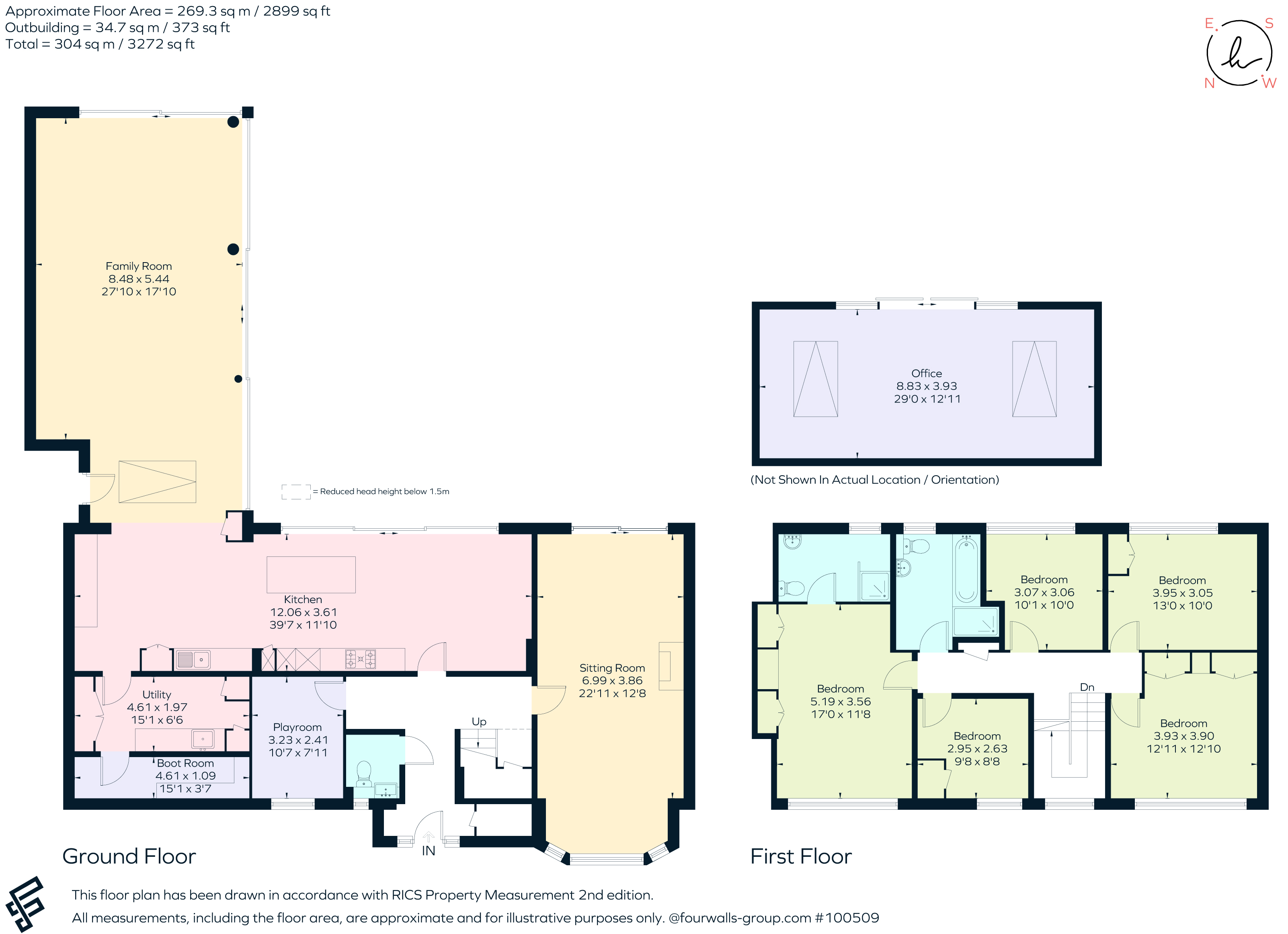 12, High Pine Close, Weybridge floorplan