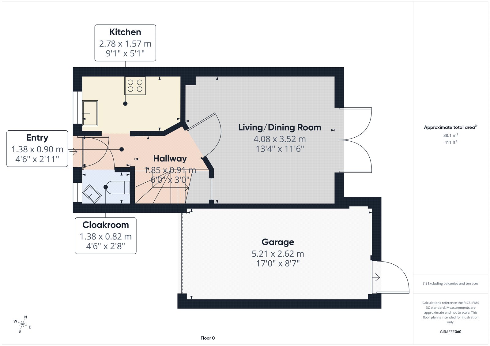 16, Meadow Place, Weston-super-Mare floorplan