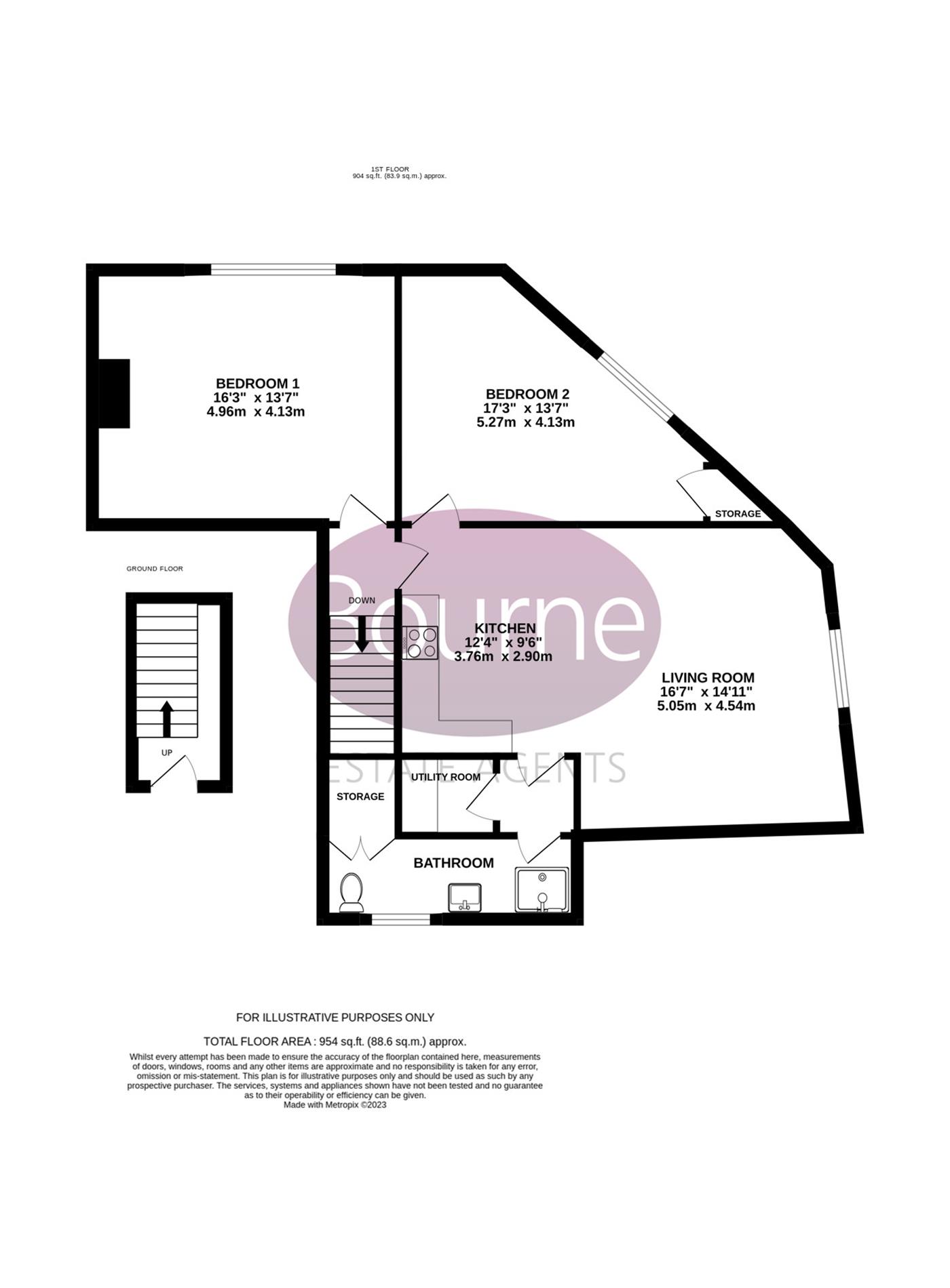 Flat 4 The Corner House,, Amery Street, Alton floorplan