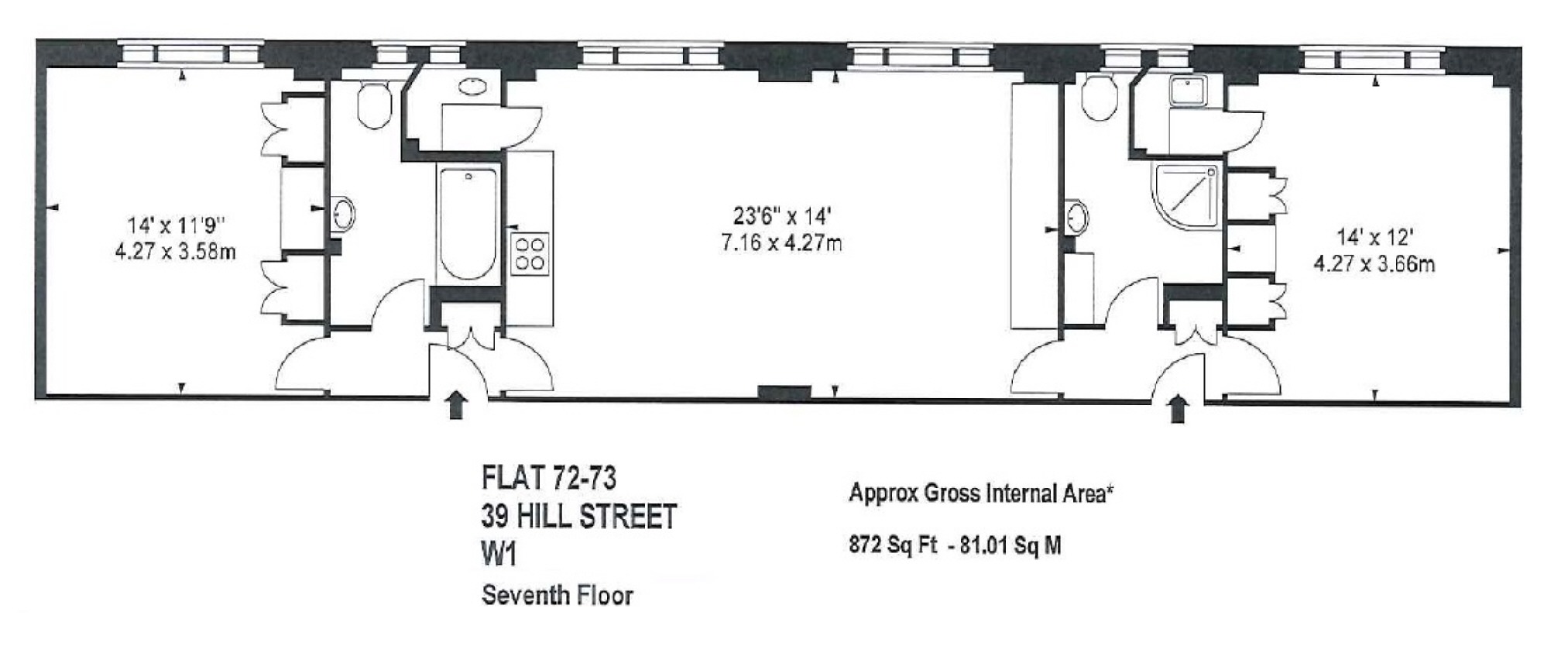 2 Bedrooms Flat to rent in Hill Street, Mayfair, London W1J