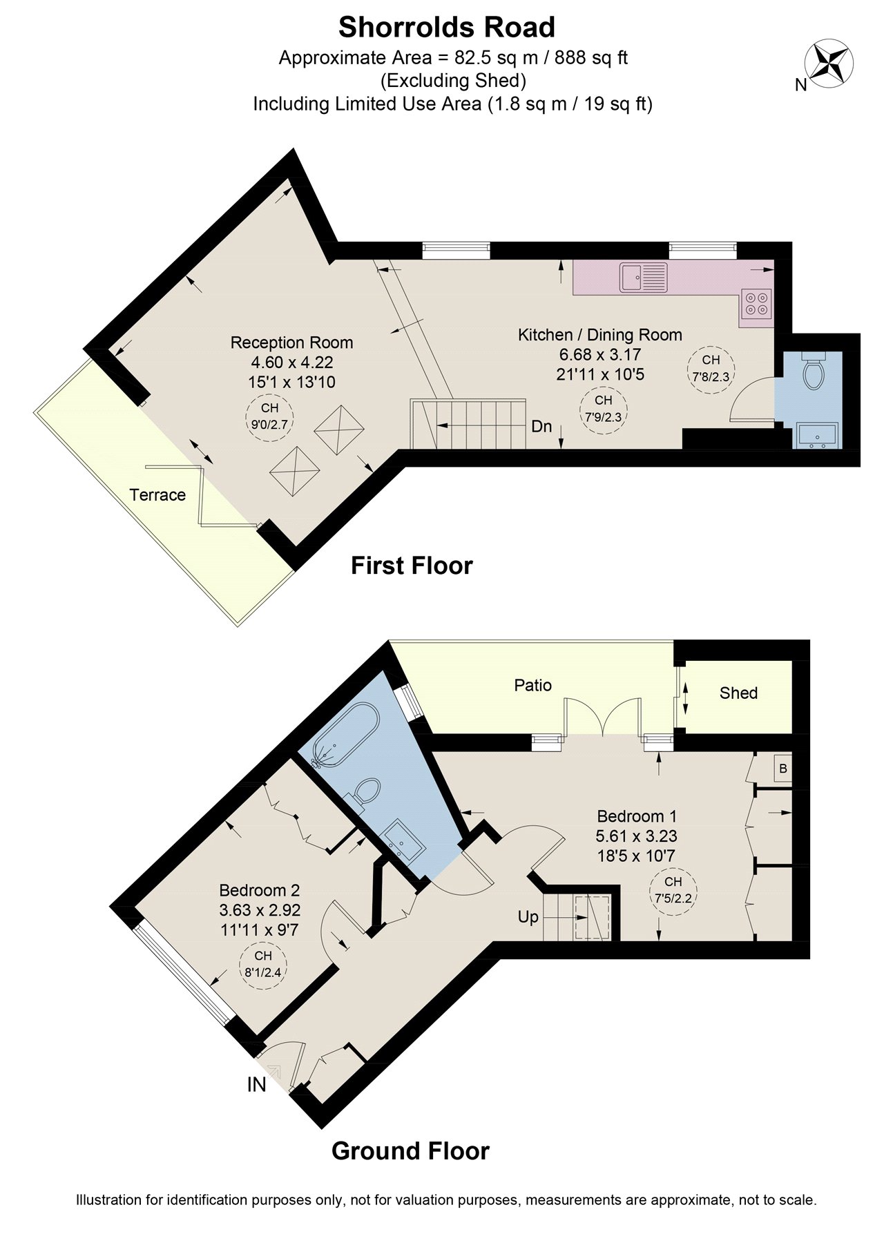 81B, Shorrolds Road, London floorplan