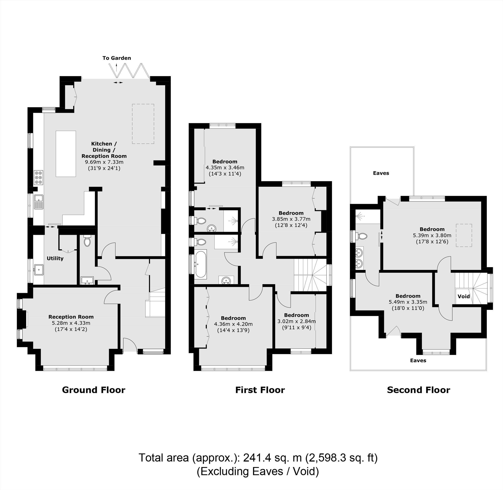 56, Villiers Avenue, Surbiton floorplan