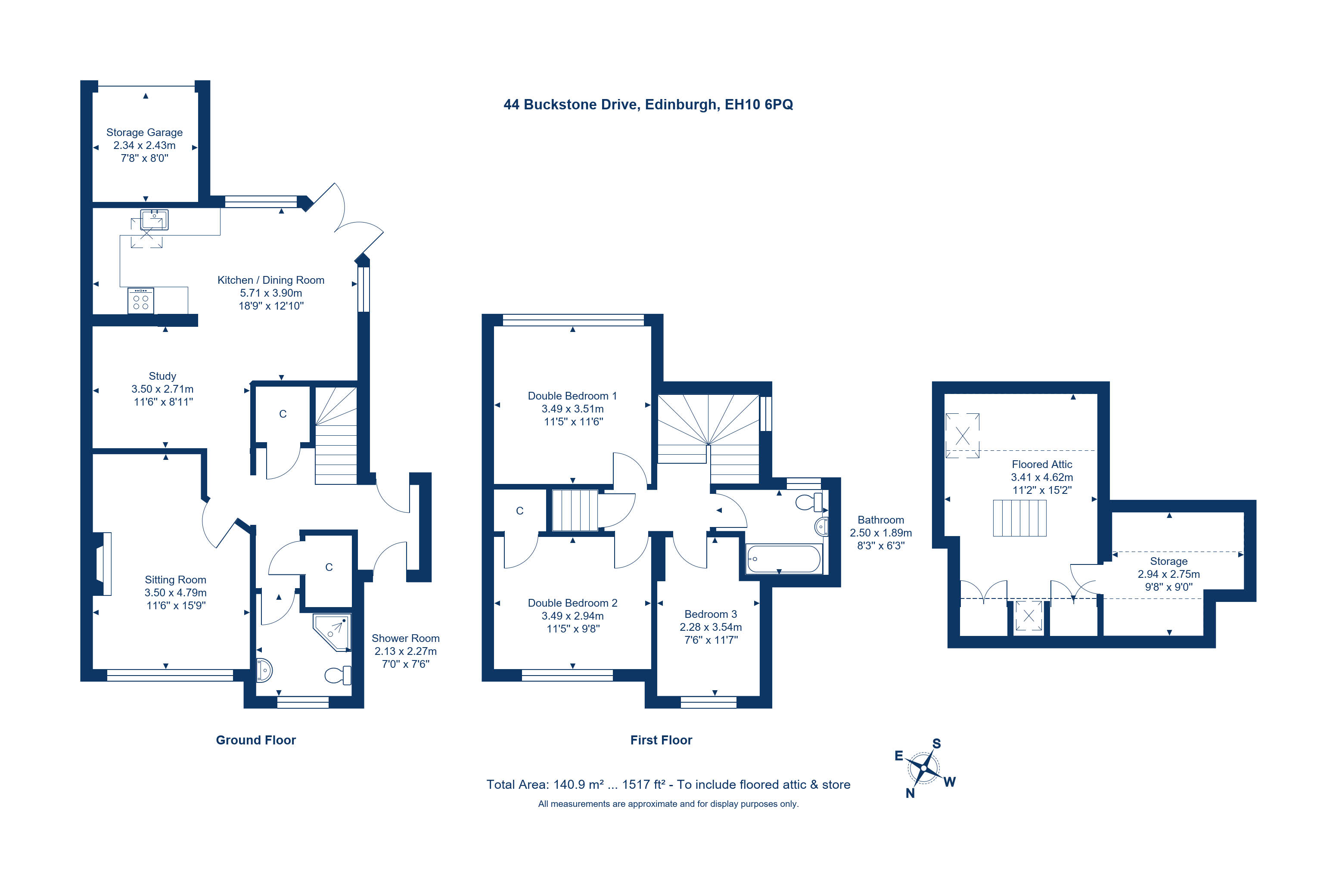 44, Buckstone Drive, Edinburgh floorplan