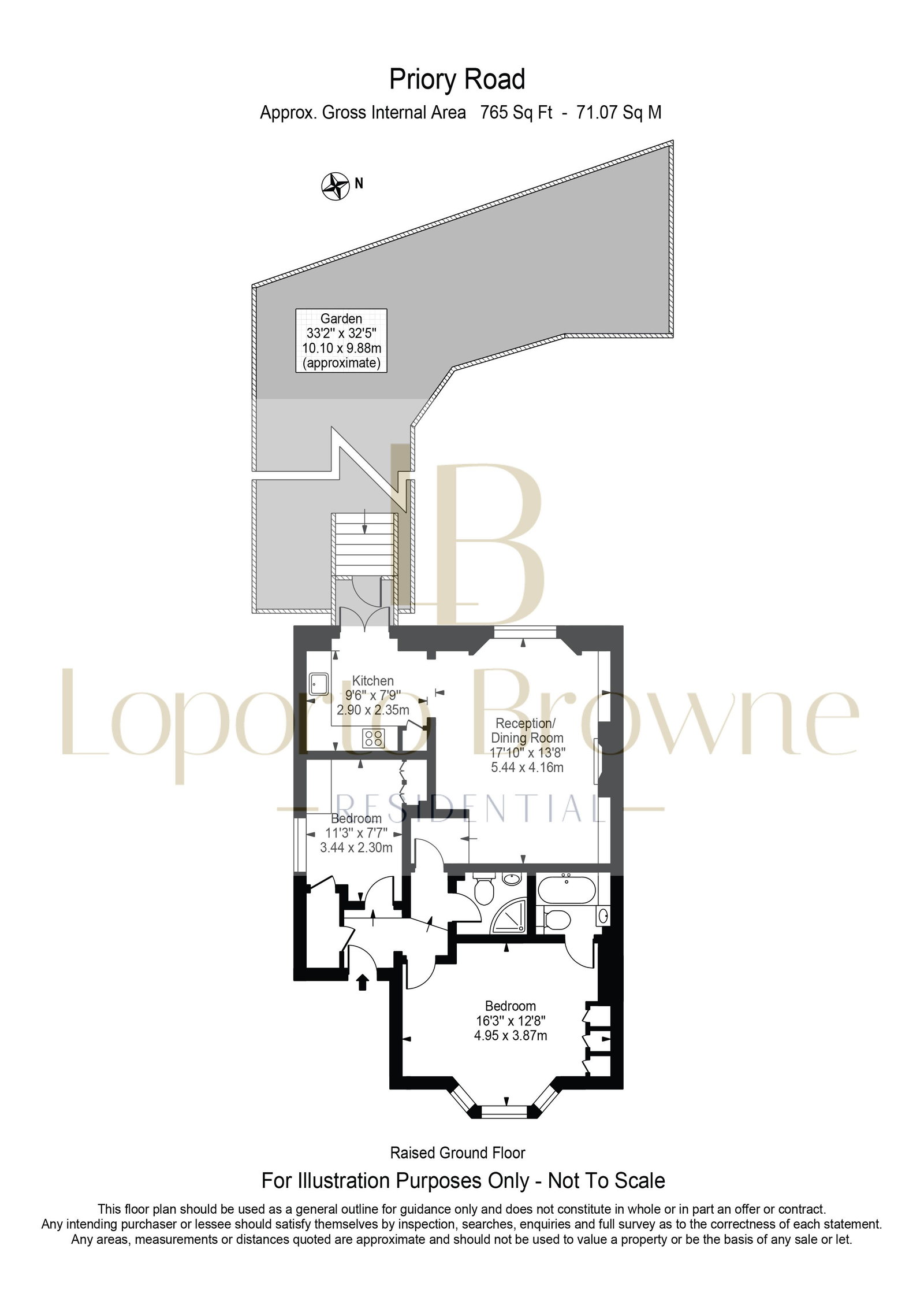 25,2, Priory Road, London floorplan