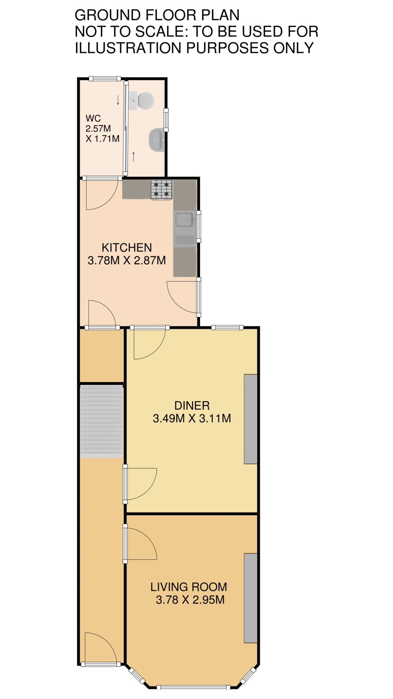 3 Bedrooms Terraced house to rent in Raleigh Street, Queens Park, Bedford MK40