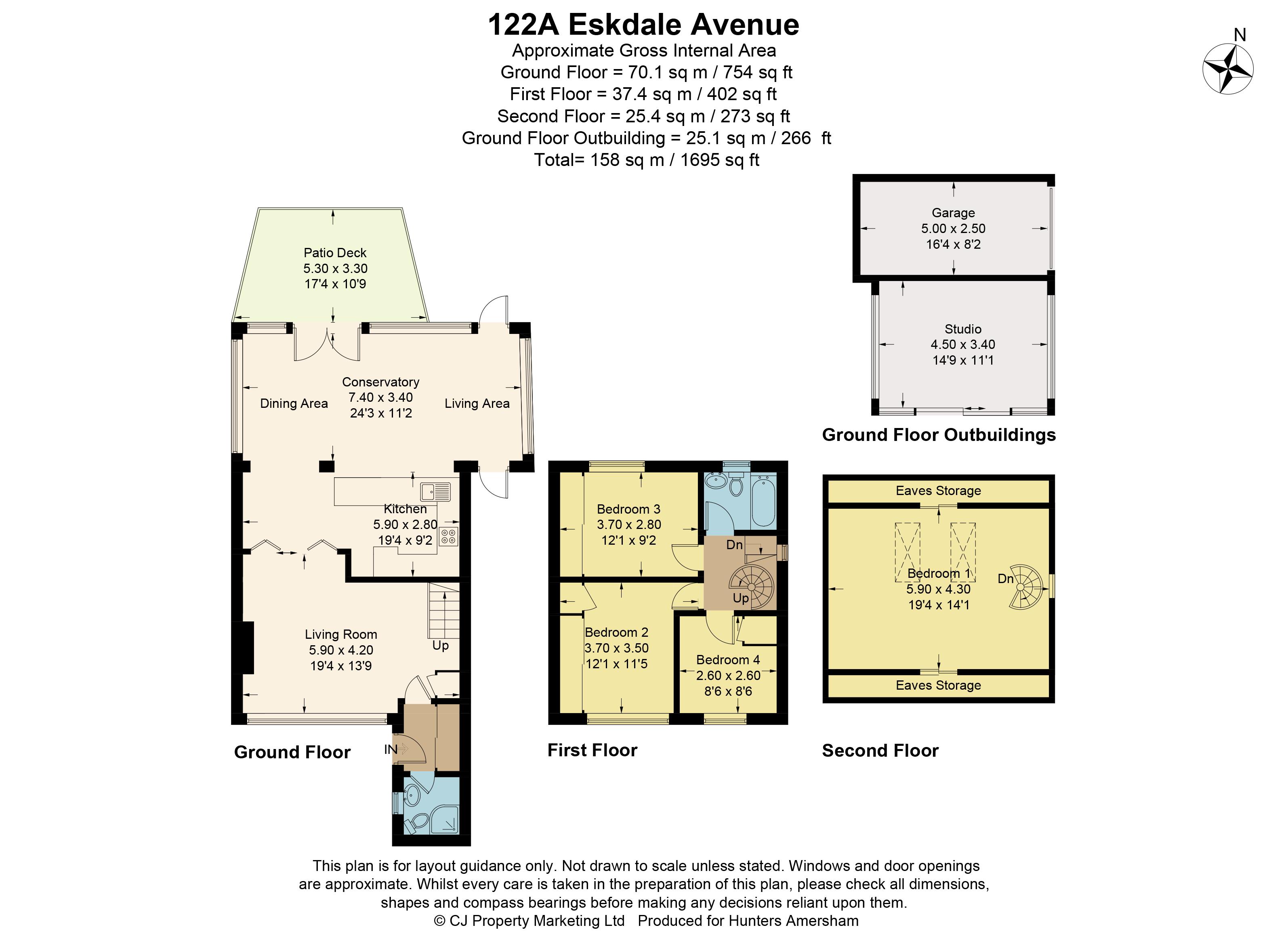 4 Bedrooms Semi-detached house for sale in Eskdale Avenue, Chesham, Buckinghamshire HP5