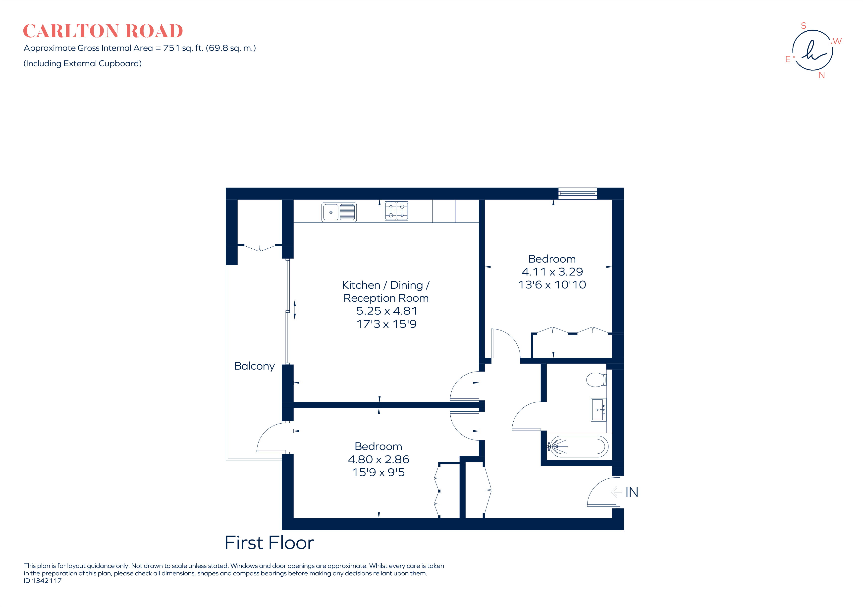 Carlton Road, Ealing floorplan