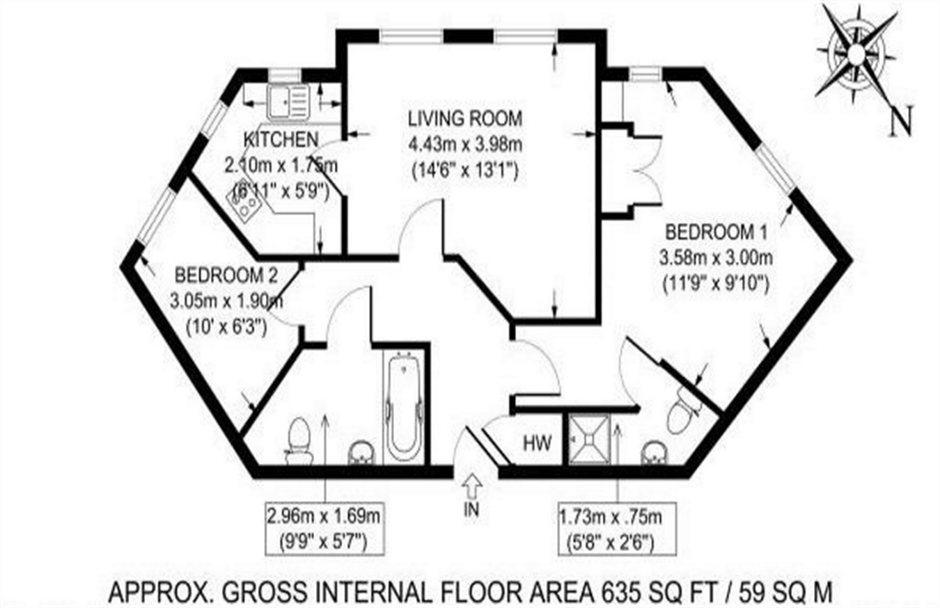 2 Bedrooms Flat for sale in Sir John Newsom Way, Welwyn Garden City, Hertfordshire AL7