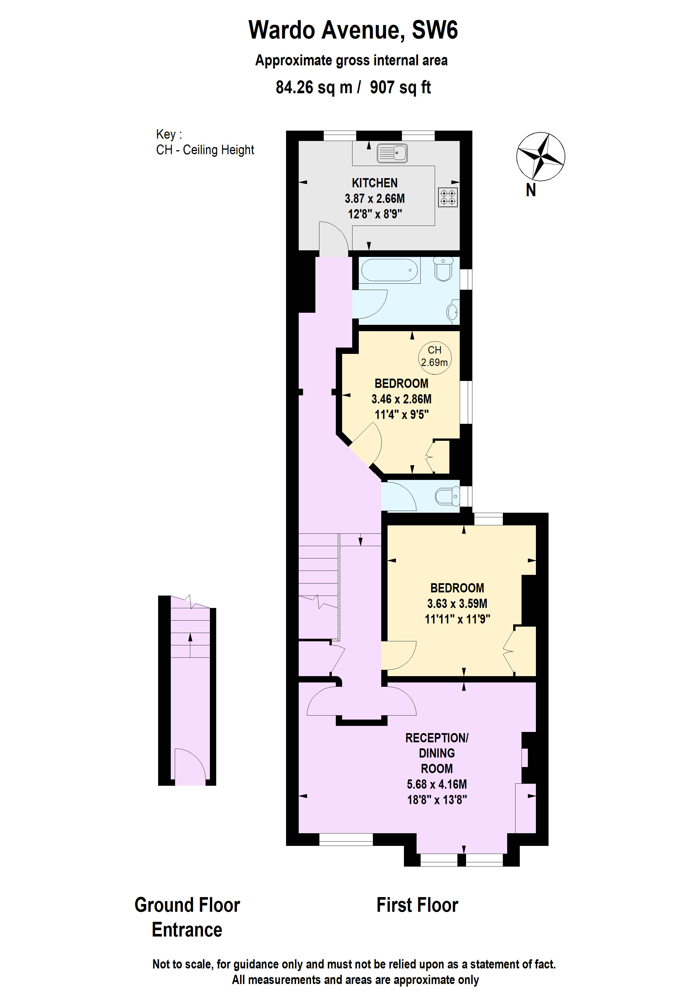 Wardo Avenue, London SW6, 2 bedroom flat for sale 61923563