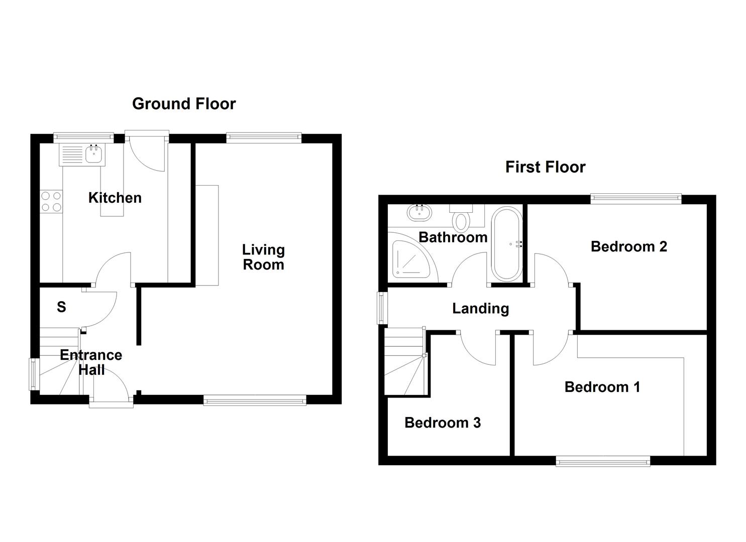 65, Springfield Road, Biddulph floorplan
