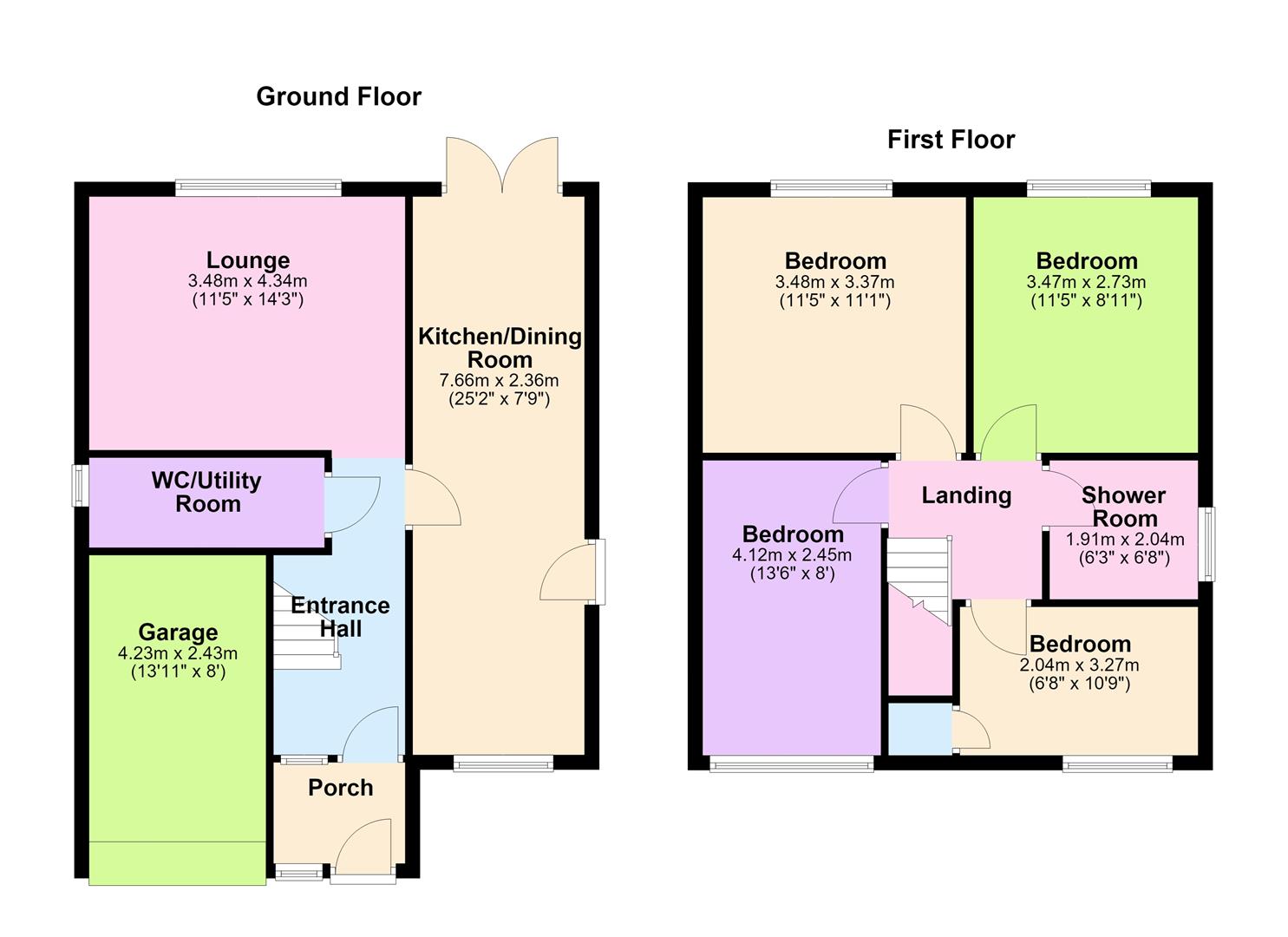 3, Calver Crescent, Sapcote floorplan