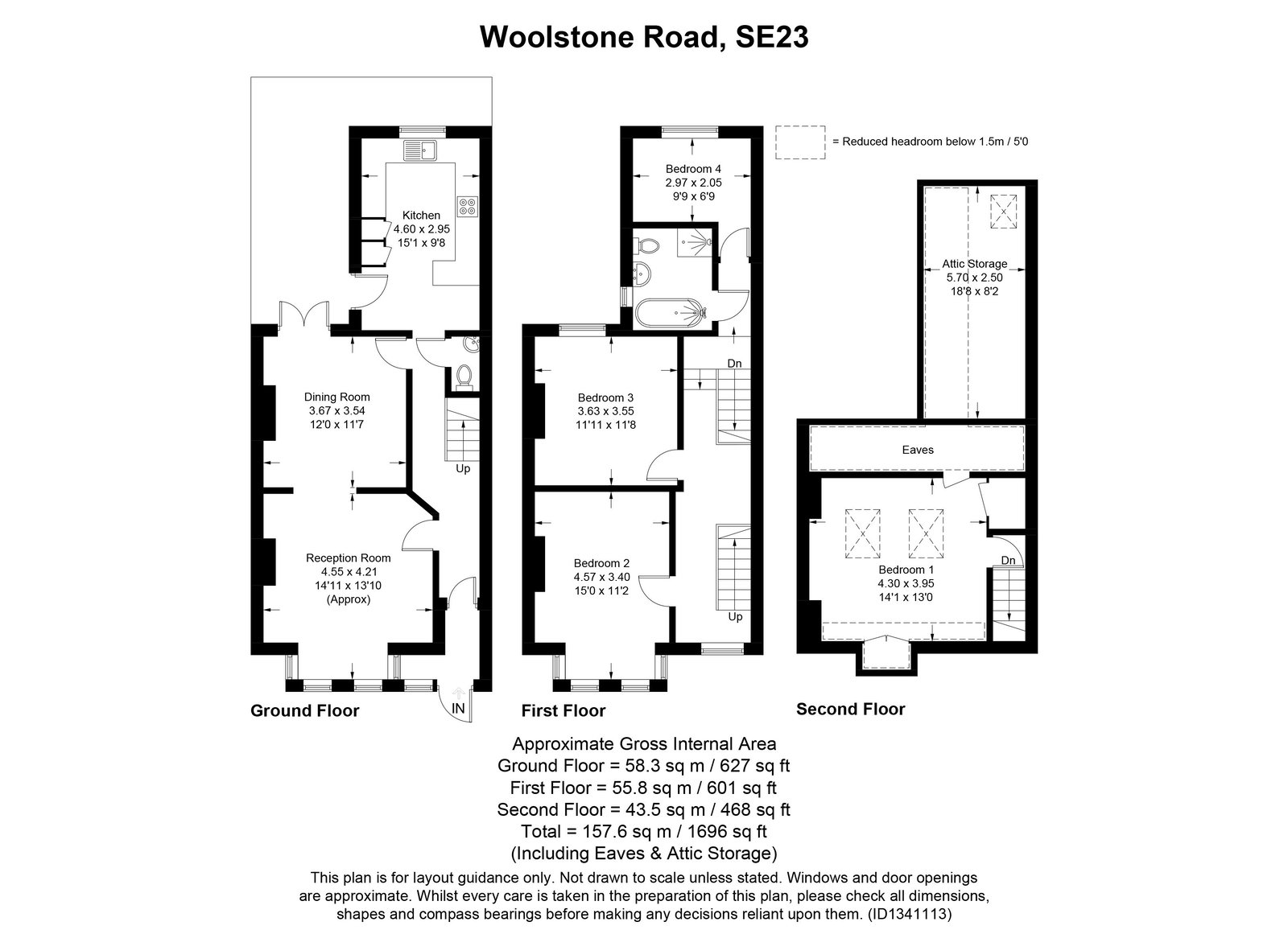 29, Woolstone Road, London floorplan