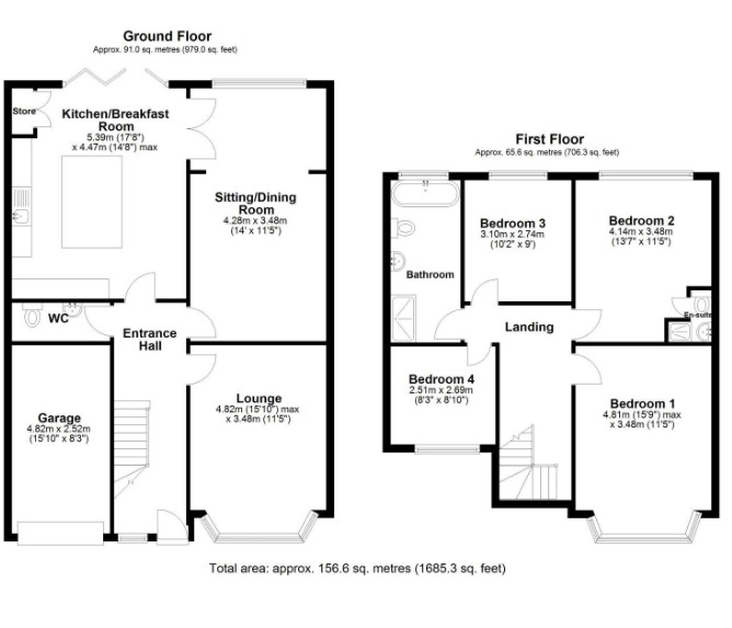 227 Broadway North, Walsall, West Midlands floorplan