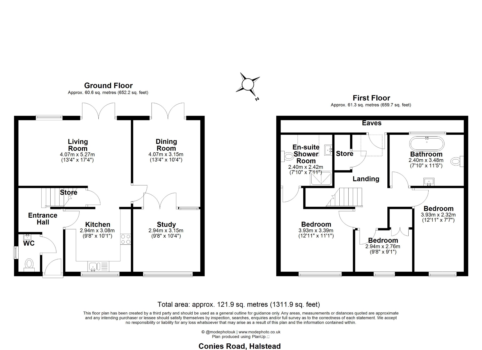 4 Conies Road, Halstead, Essex floorplan