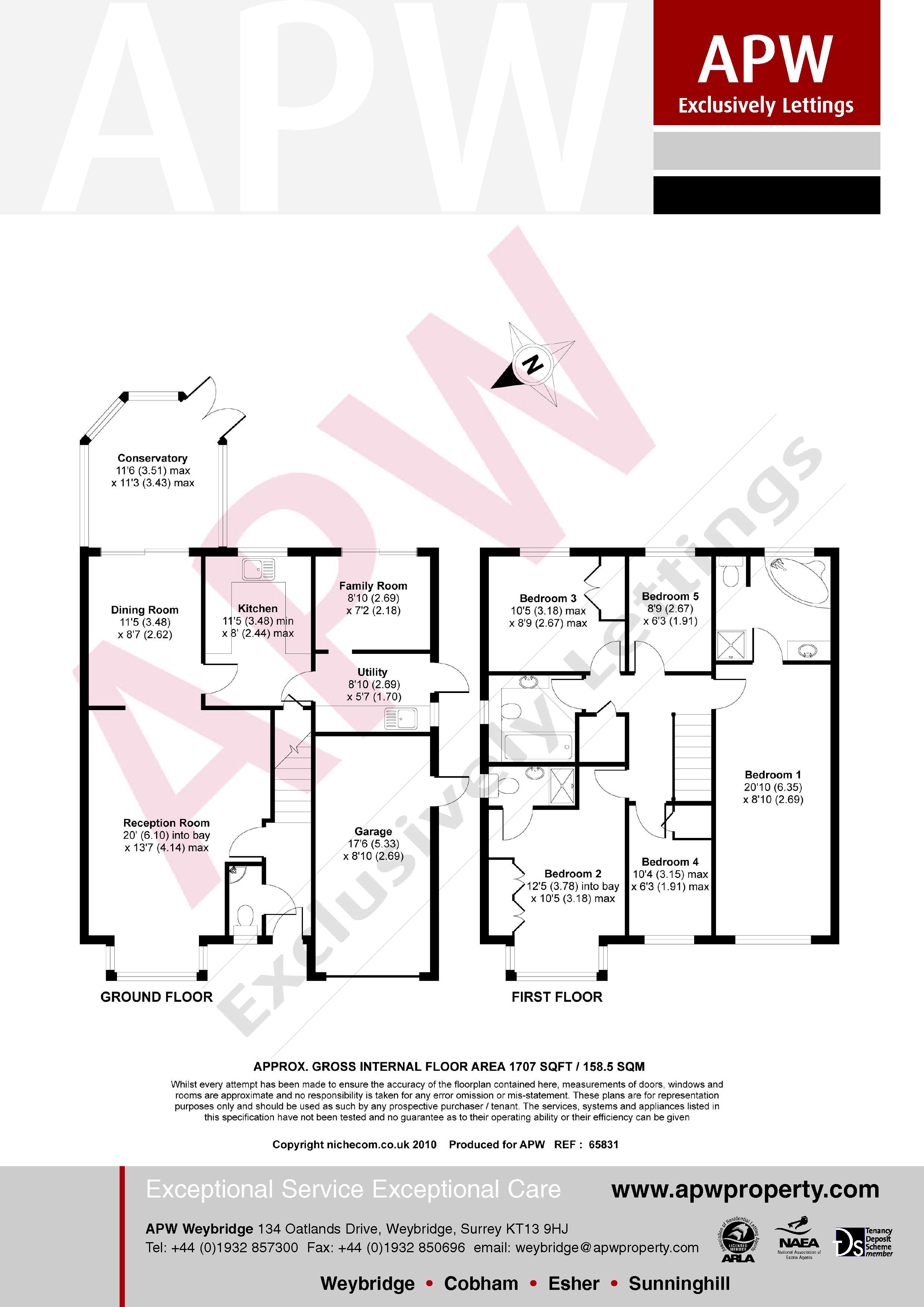 5 Bedrooms Detached house to rent in Regency Gardens, Walton On Thames KT12
