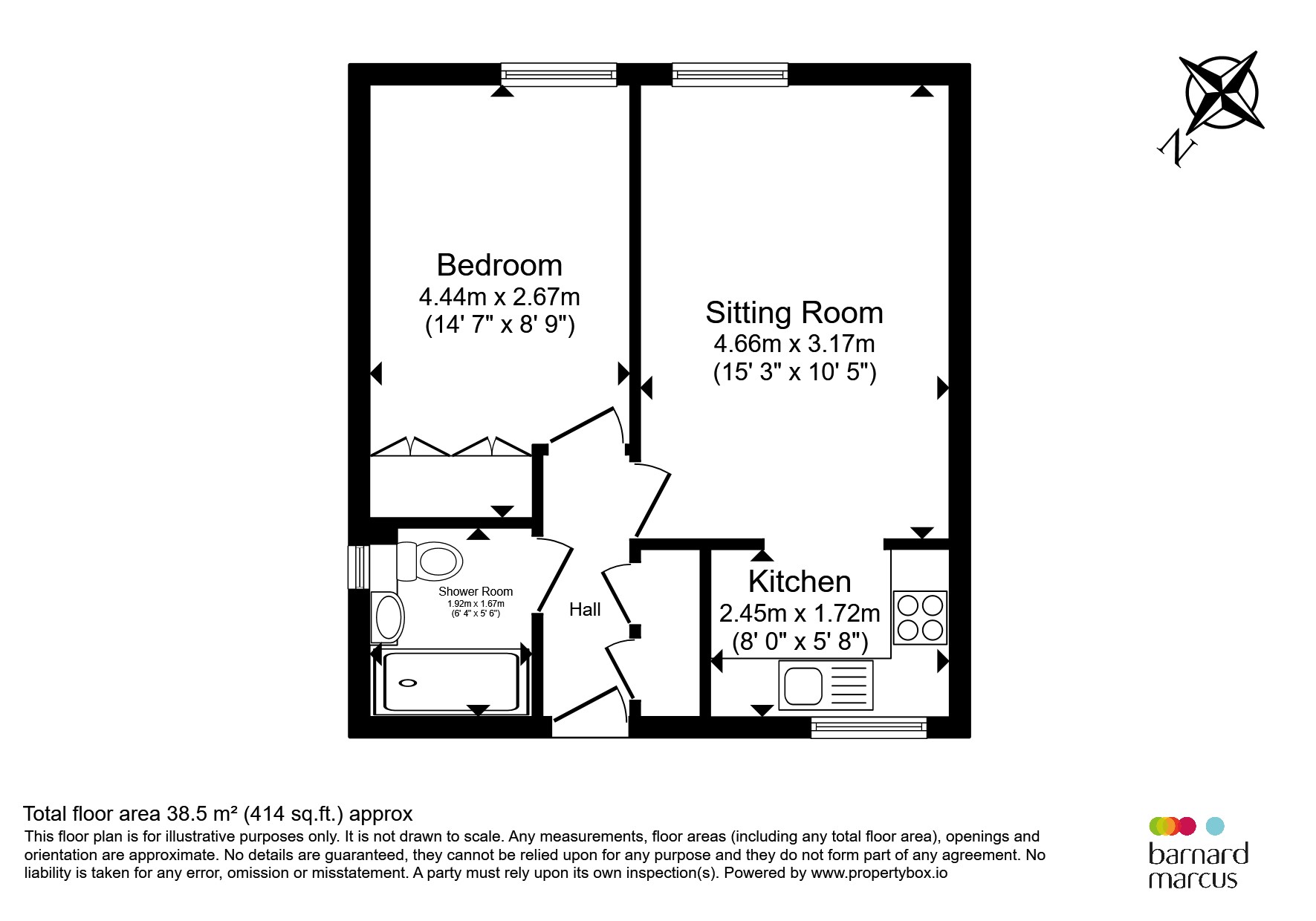 34, Bartholomew Court, South Street, Dorking floorplan