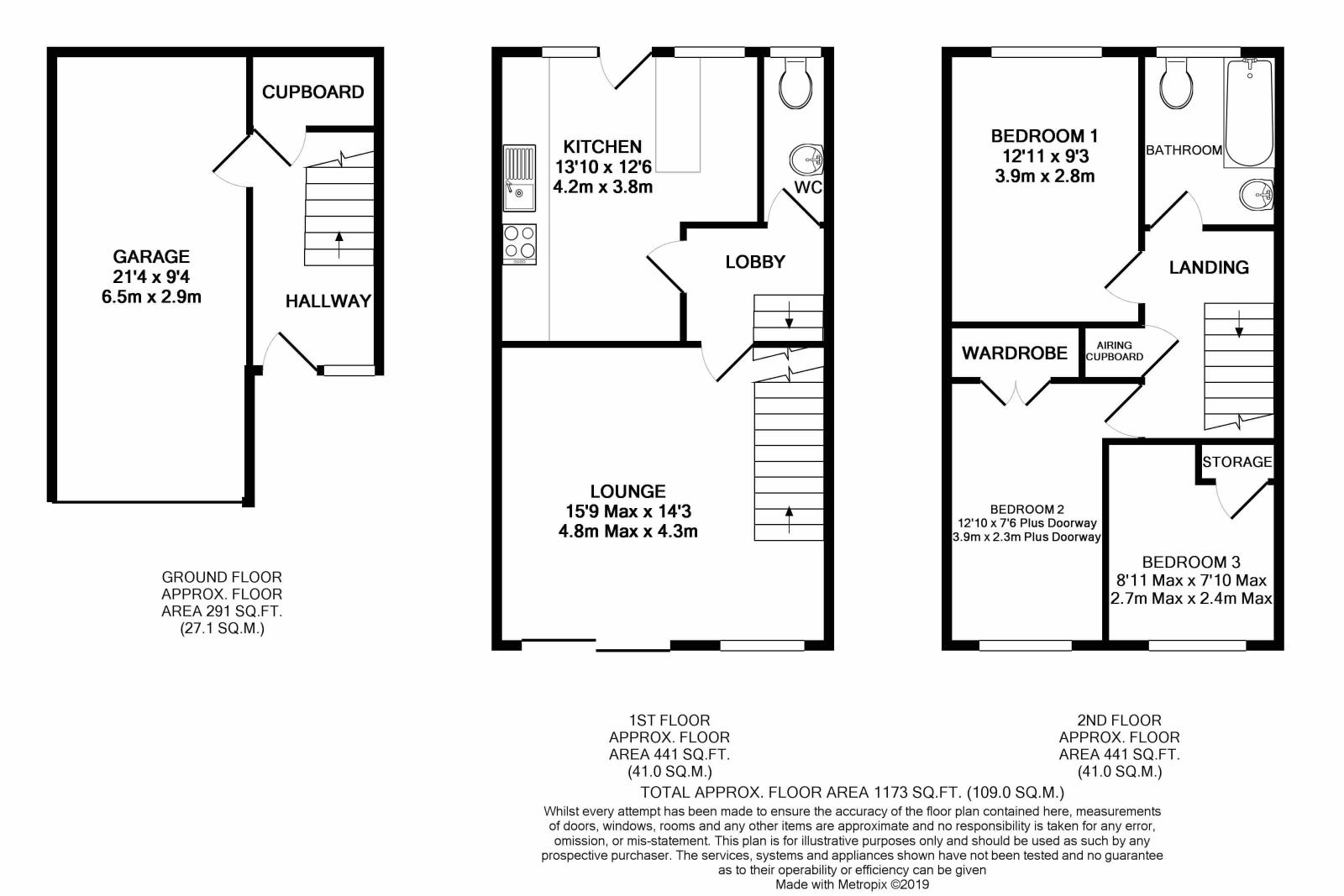 Free property report 44 Tennyson Close, Rhydyfelin, Pontypridd, CF37