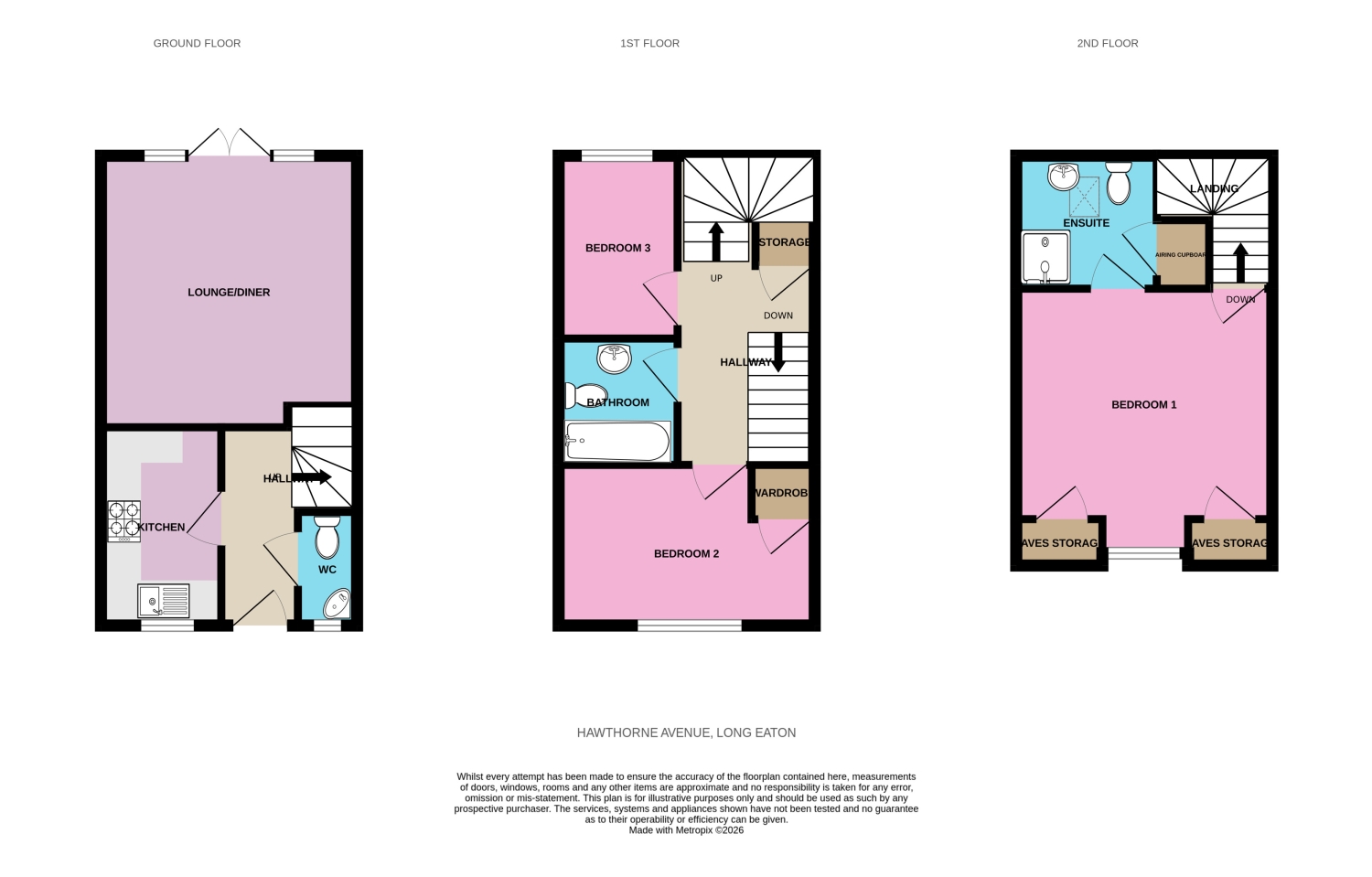 113, Hawthorne Avenue Long Eaton, Nottingham floorplan