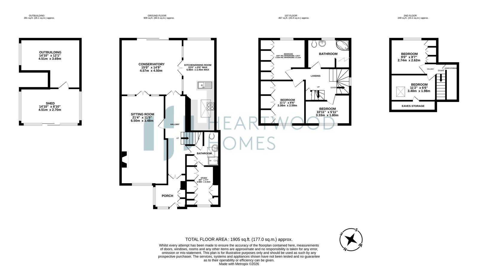 22, Pondfield Crescent, St Albans floorplan