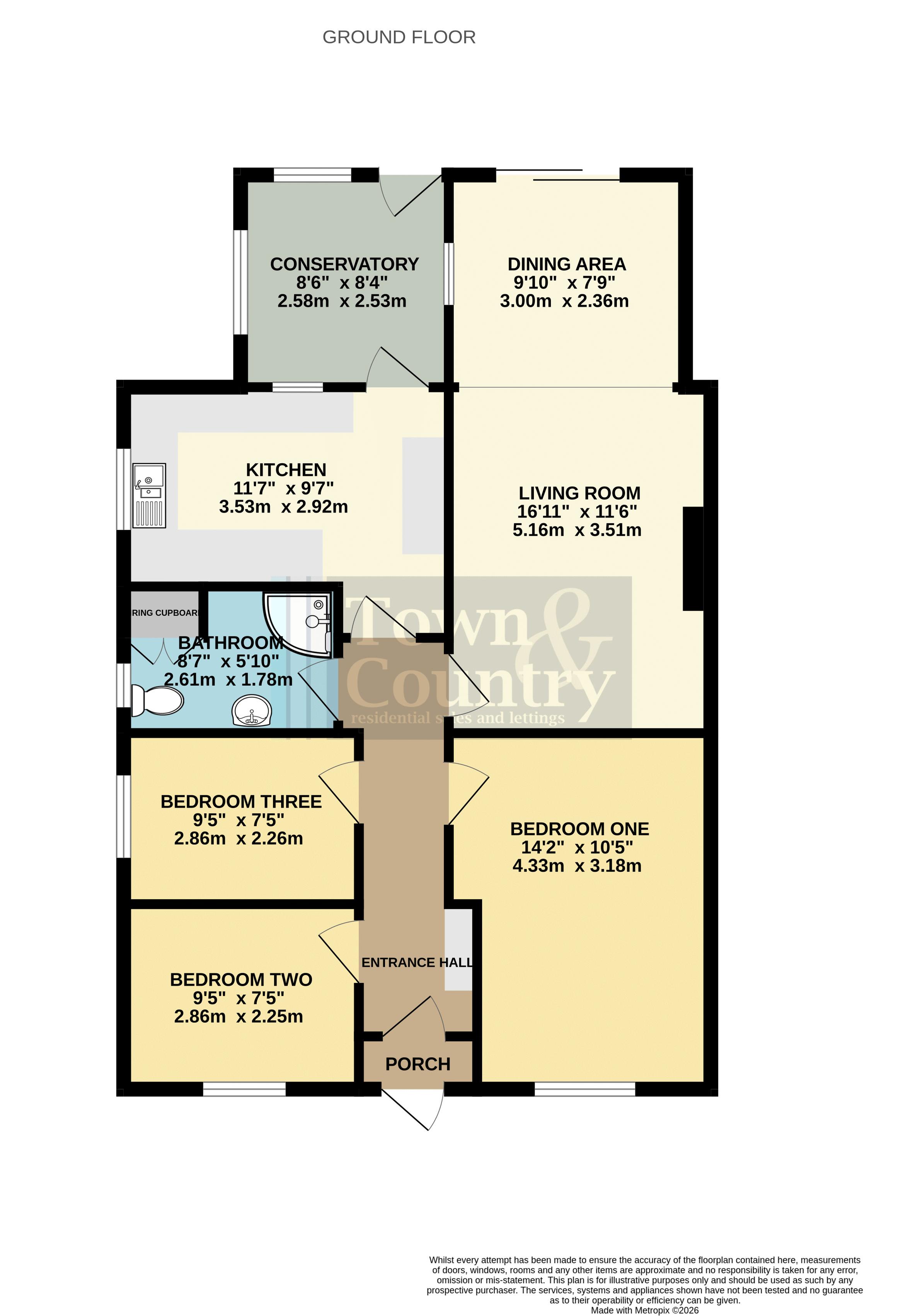 5, Second Avenue, Clacton-on-Sea floorplan