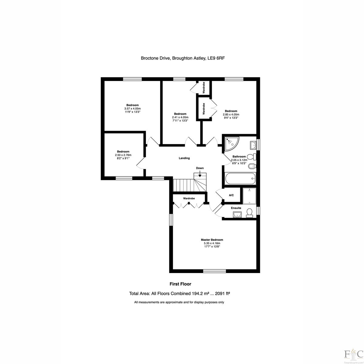 00, Broctone Drive, Broughton Astley floorplan