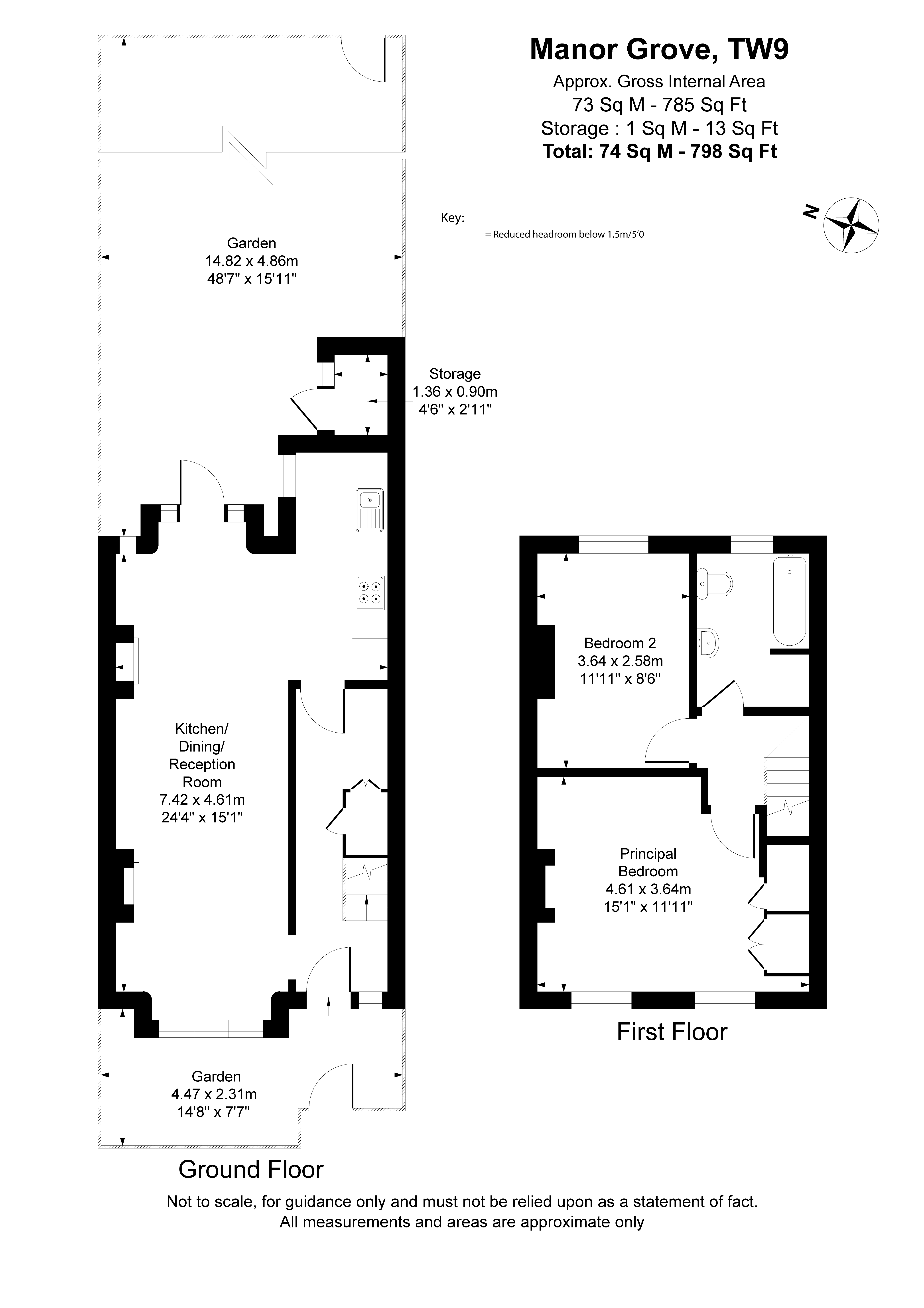 185, Manor Grove, Richmond floorplan