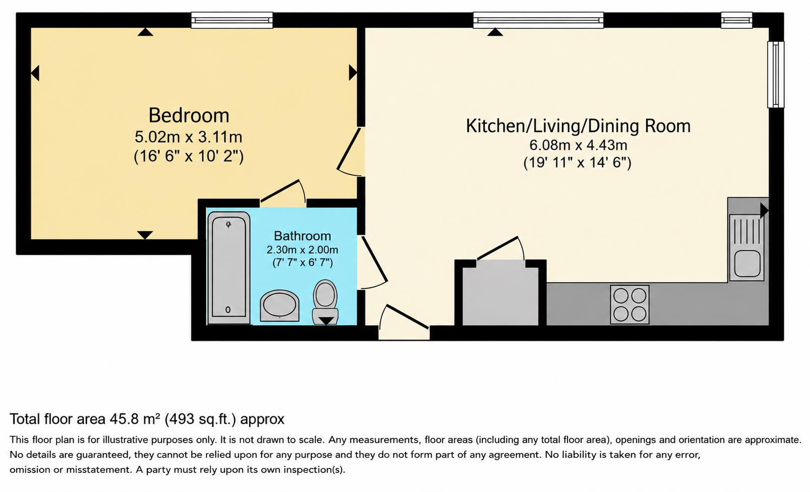 11, Traffic Street, Nottingham floorplan
