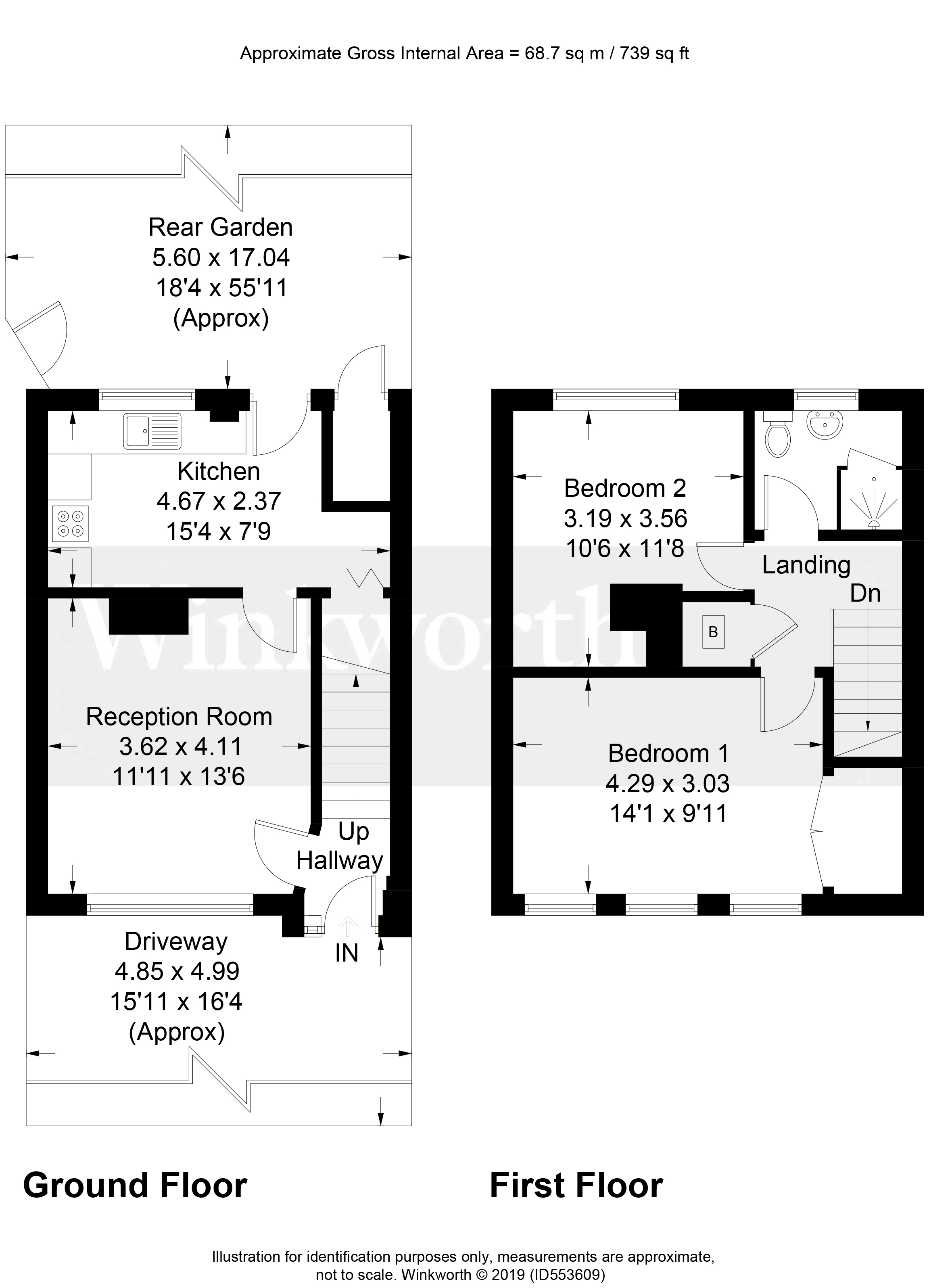 2 Bedrooms Terraced house for sale in Wetherby Road, Borehamwood, Hertfordshire WD6