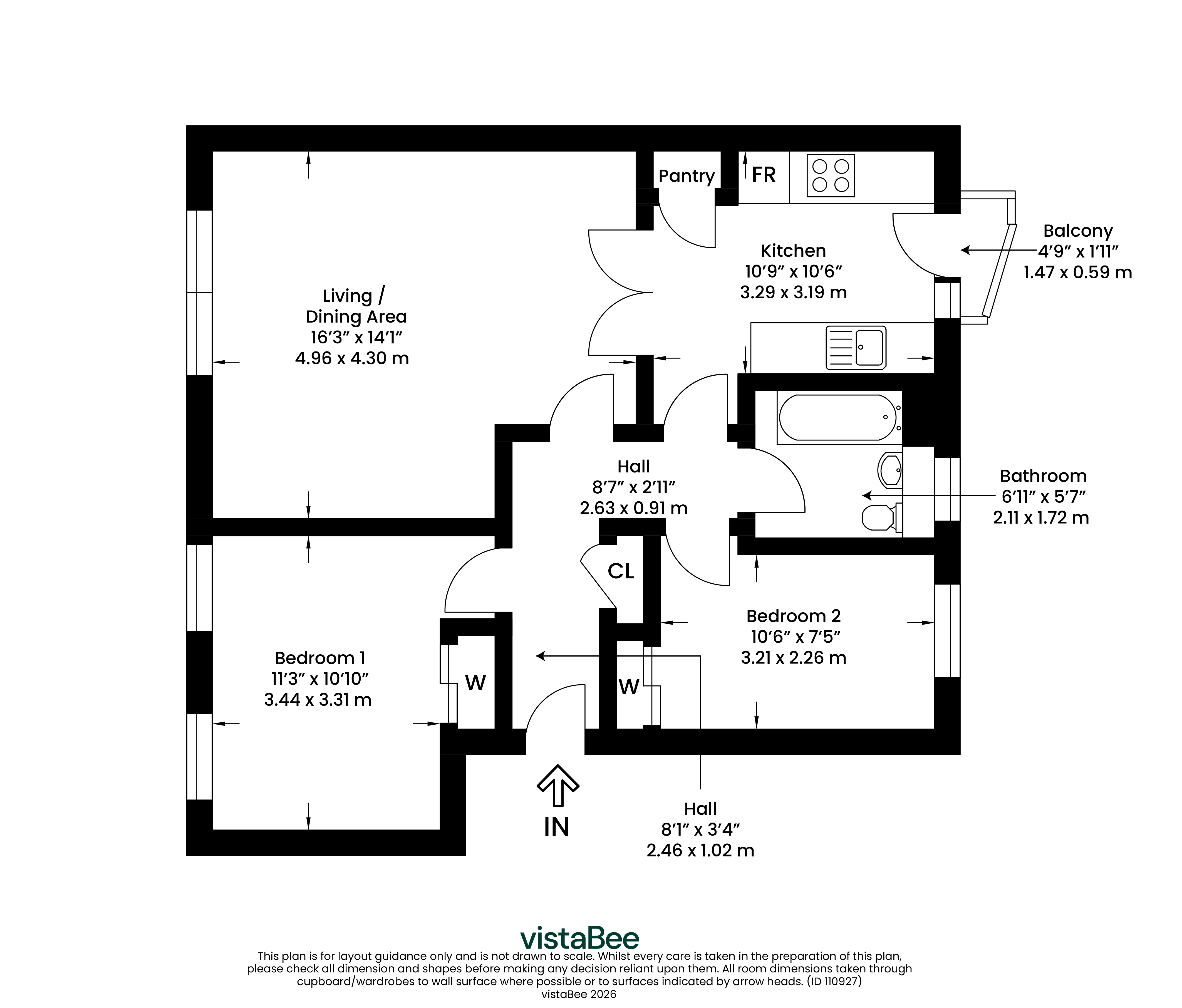 3/2, 19, Malta Terrace, Glasgow City floorplan